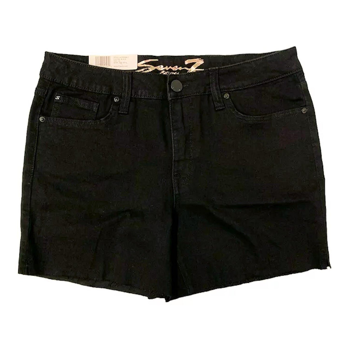 Seven7 Women's 5" Fray Hem Denim Weekend Shorts