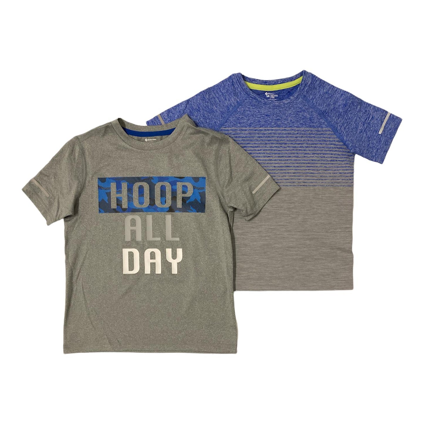 Member's Mark Boy's Moisture Wicking Short Sleeve 2PK Active T-Shirts