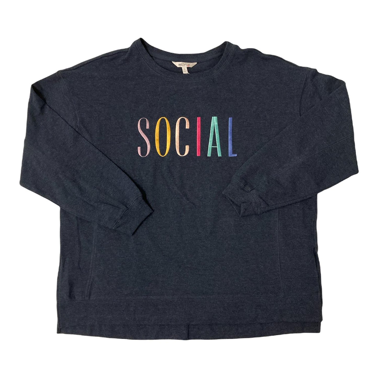 Wildfox Women's Crew Neck Lightweight Comfy Statement Sweatshirt