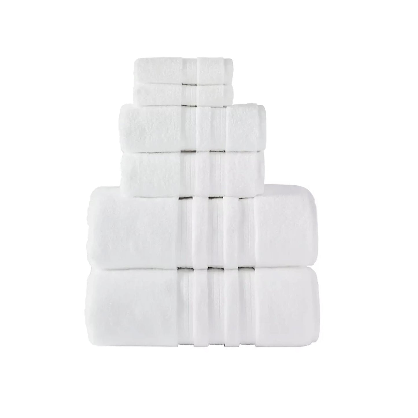 Hotel Premier Collection by Member's Mark 6-Piece Luxury Bath Towel Bundle White