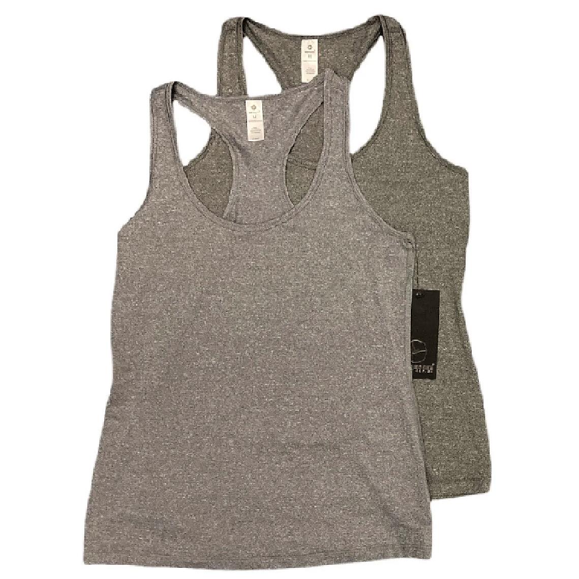 90 Degree Women's Racerback Athletic Moisture Wicking Tank Top Set, 2 Pack