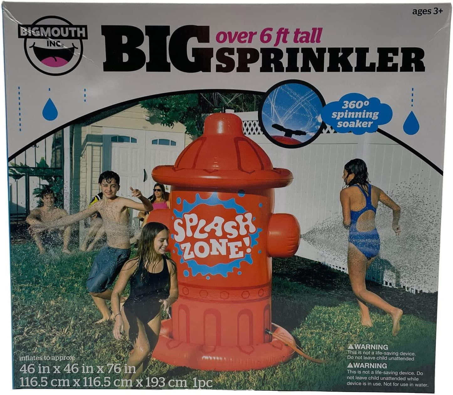 Big Hydrant Sprinkler Over 6ft Tall, Red