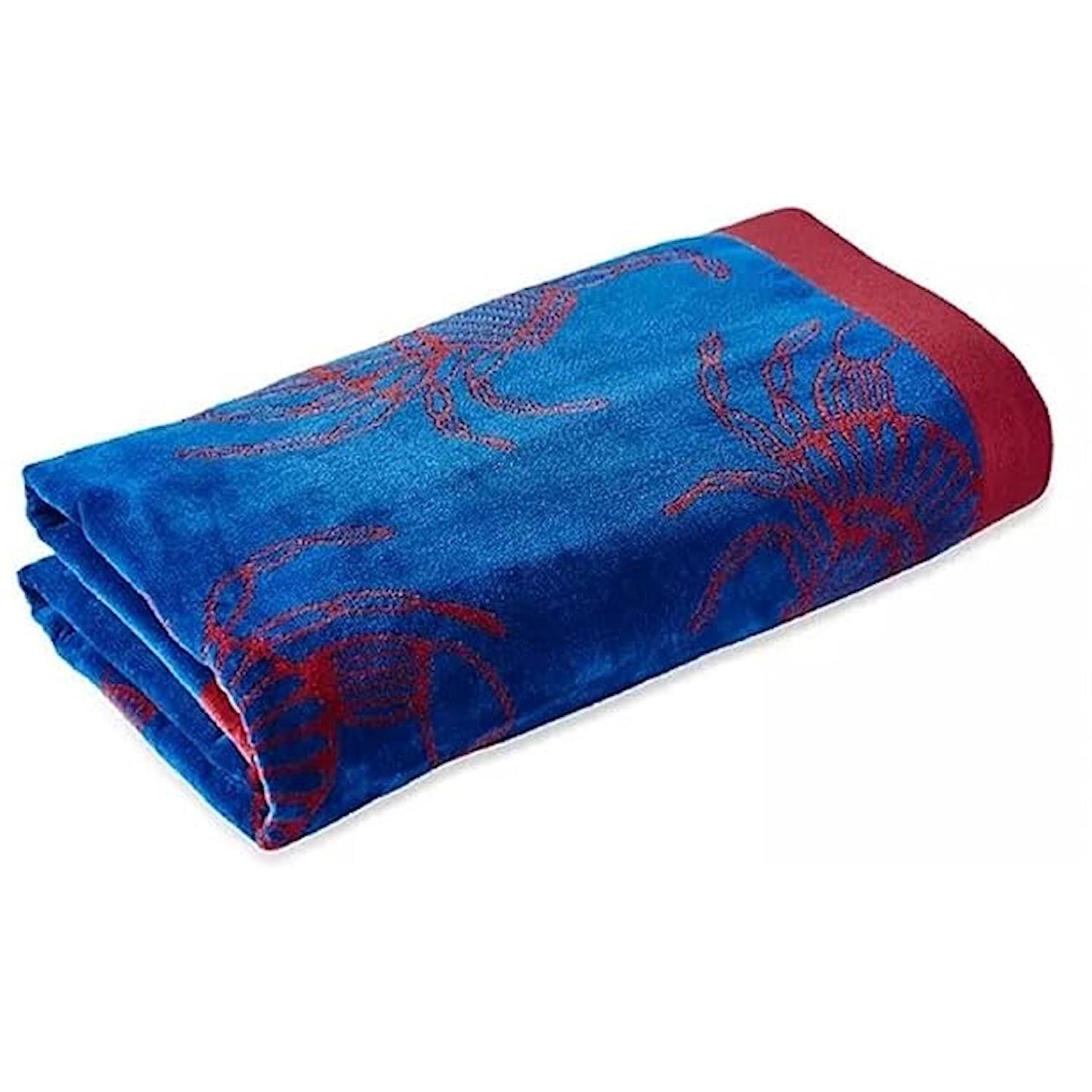 Member's Mark 100% Cotton Oversized Adult Beach Towel 40" x 72" Crustacean