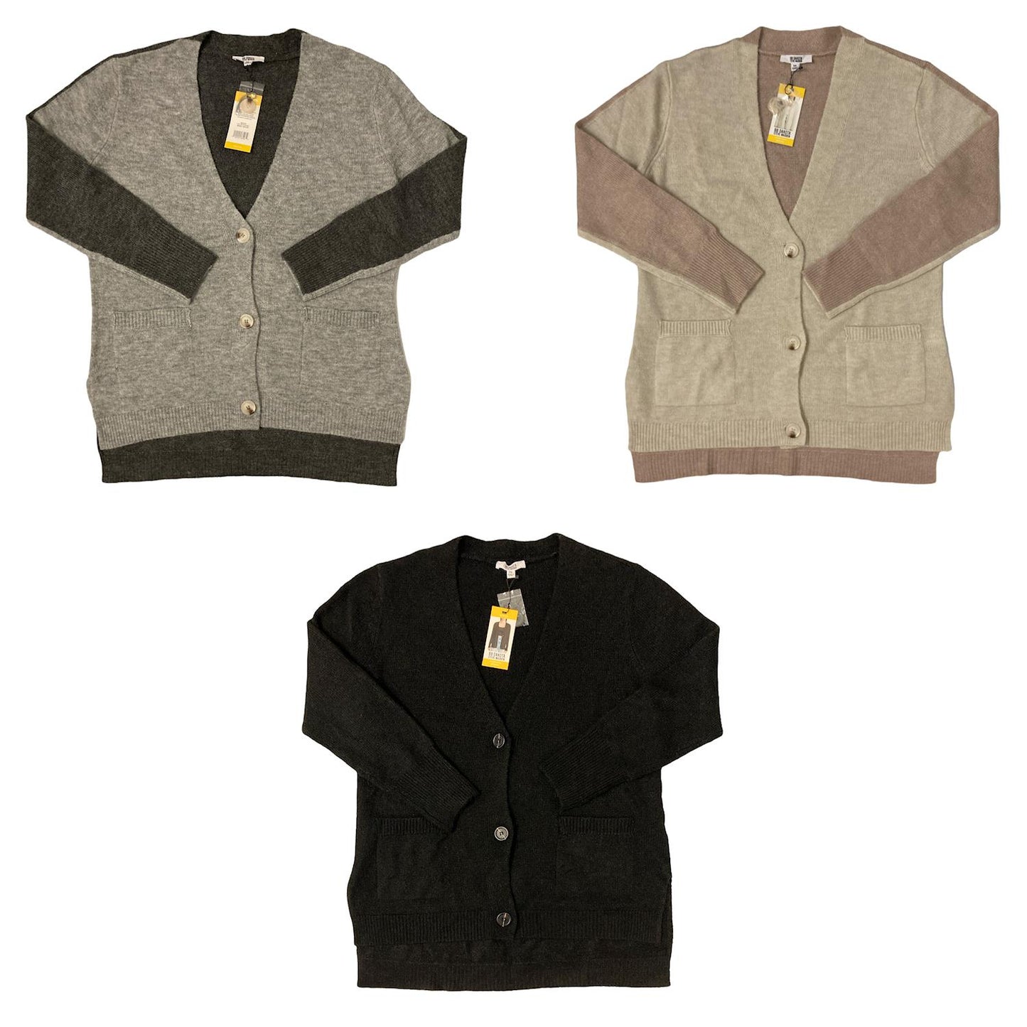 BB Dakota By Steve Madden Women's Long Sleeve 3 Button Cardigan