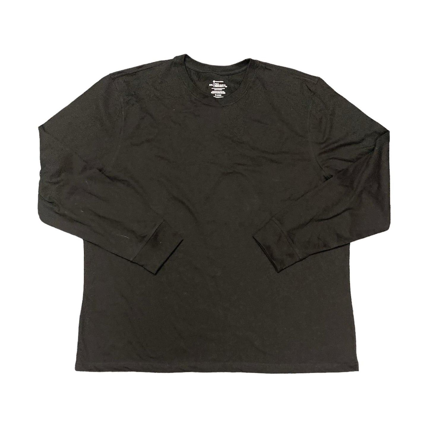 Member's Mark Men's Essential Long Sleeve Premium Soft Crewneck Tee Black XL