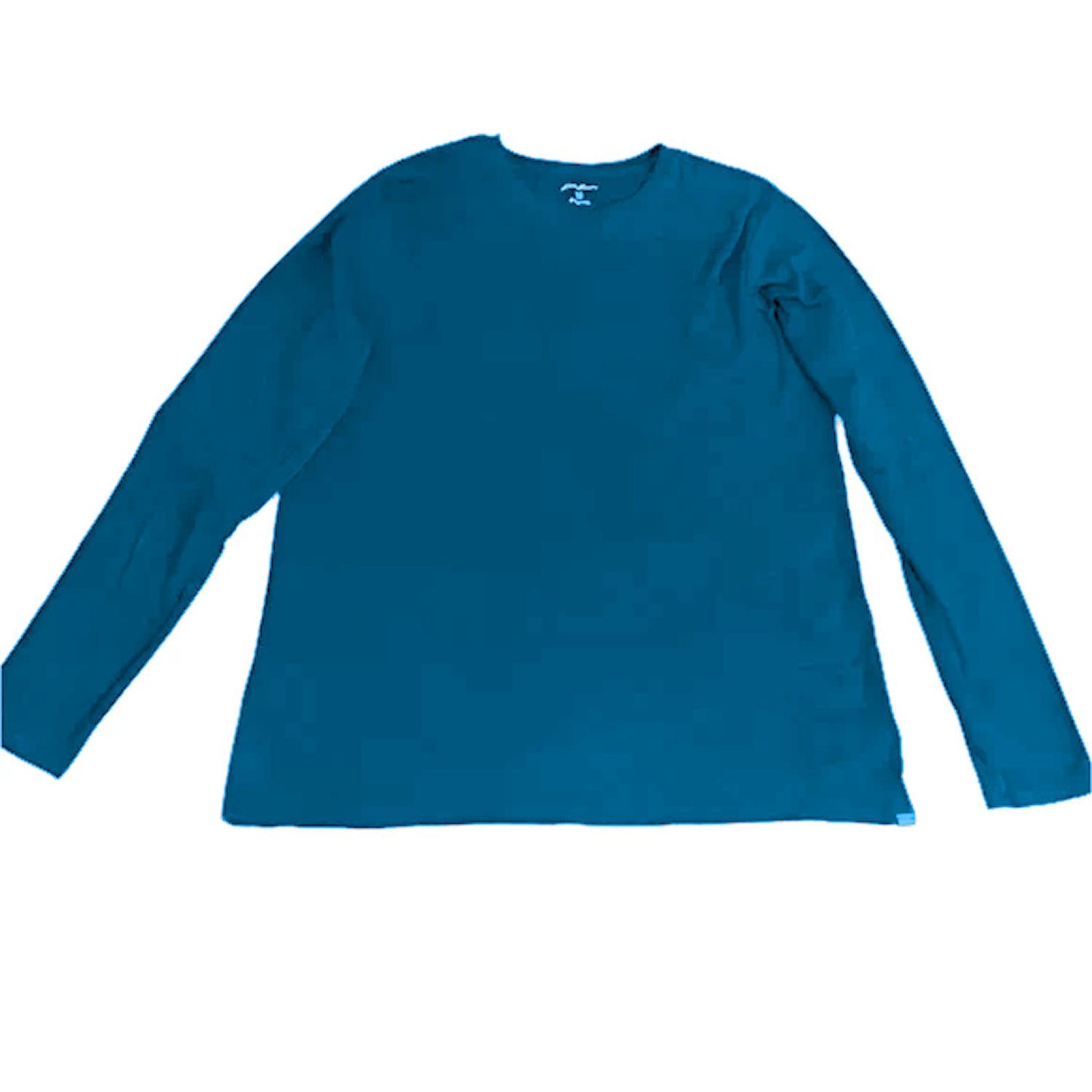 Eddie Bauer Women's Super Soft Stretch Long Sleeve Crew Neck T-Shirt (Peacock, S)