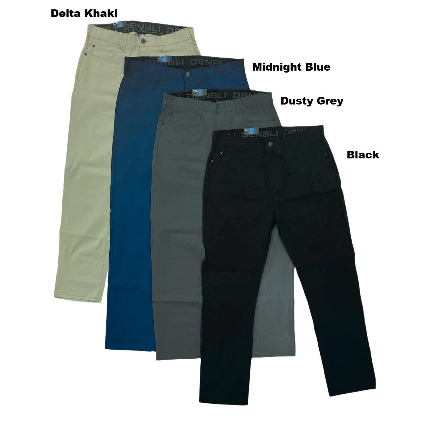Denali Men's Flex Waistband Travel Pant, Straight Fit