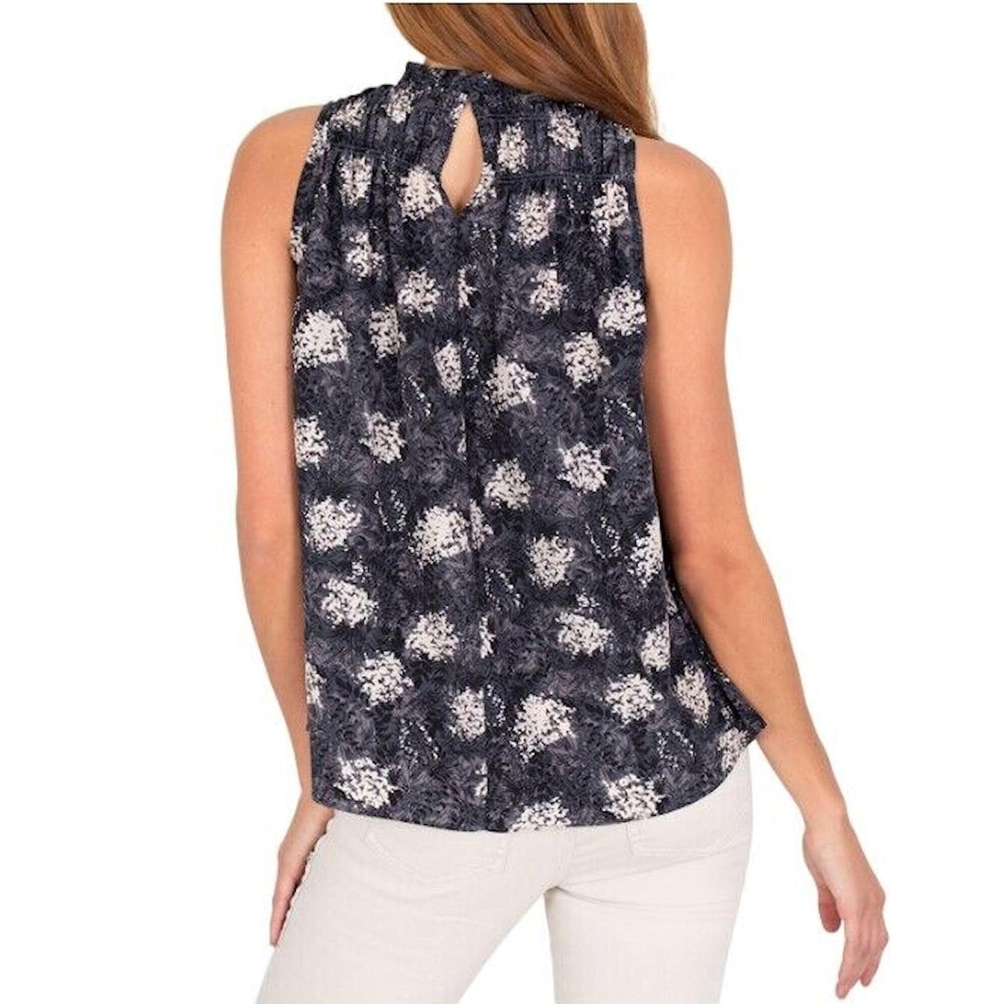 Joie Women's Limited Edition Ruffle High Neck Sleeveless Blouse Top