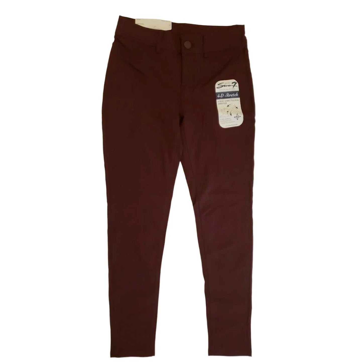 Seven7 Women's 5 Pocket Ponte Legging Wine