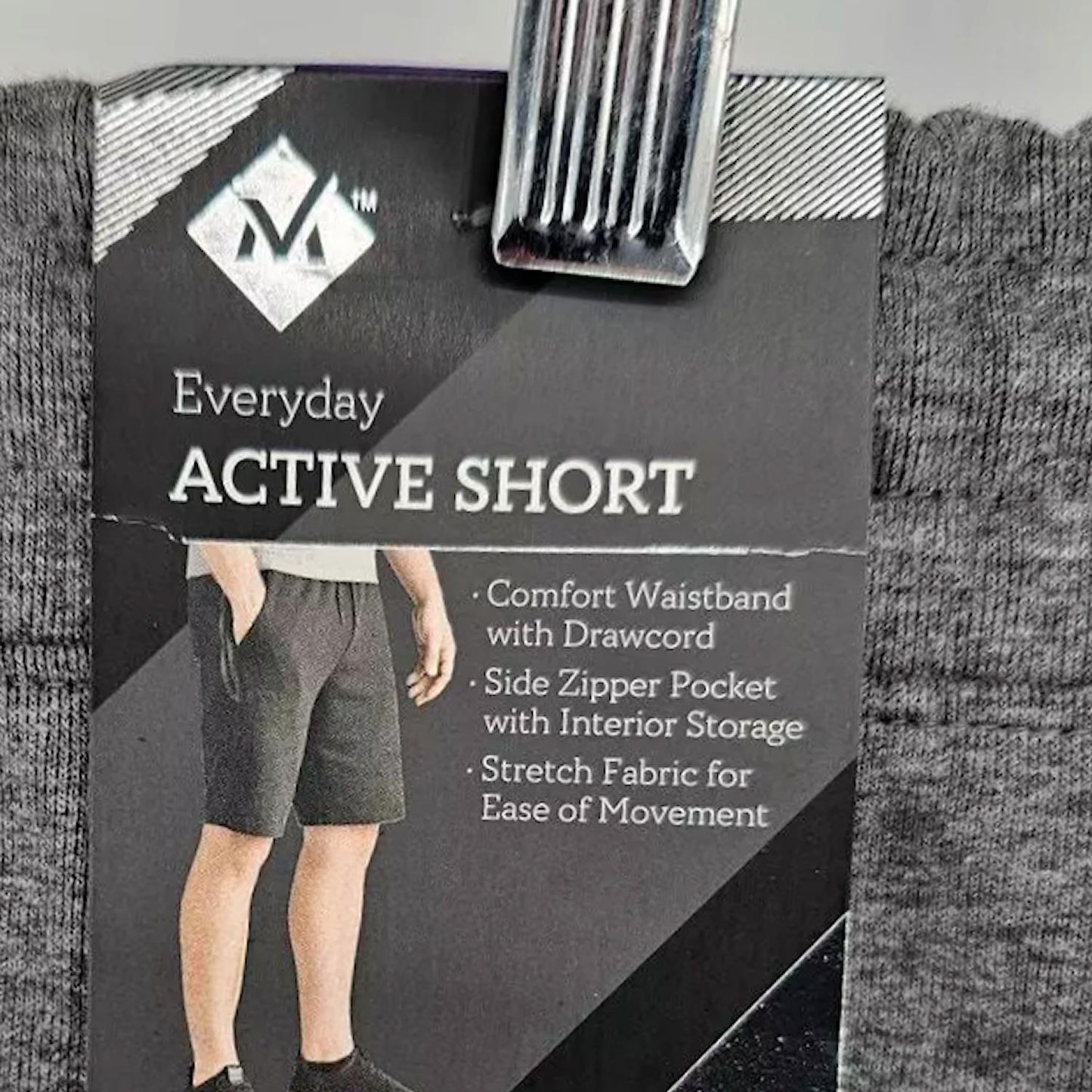 Members Mark Everyday Active Short Heather Charcoal M