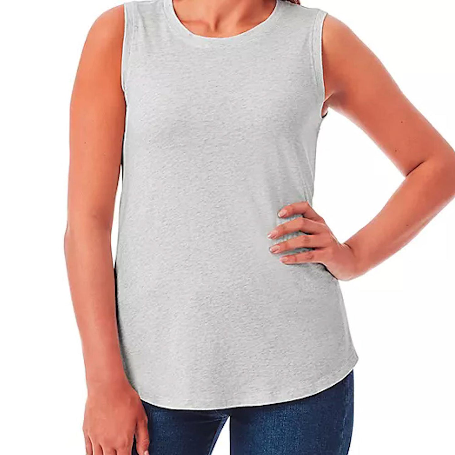 Member's Mark Women's Relaxed Fit Pima Cotton & Modal Essential Tank Top