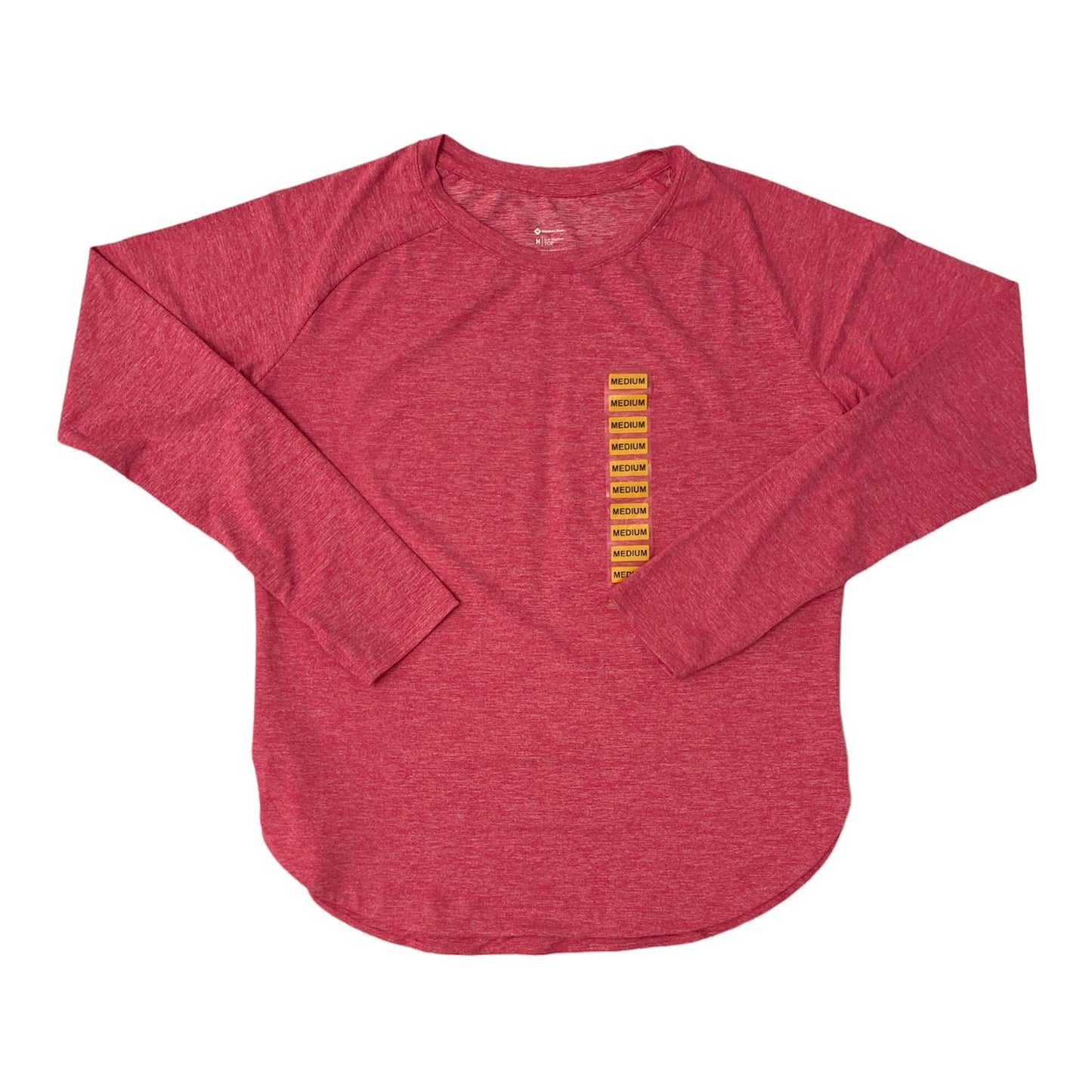 Member's Mark Women's Curved Hem Long Sleeve Soft Heather Top with Thumbholes