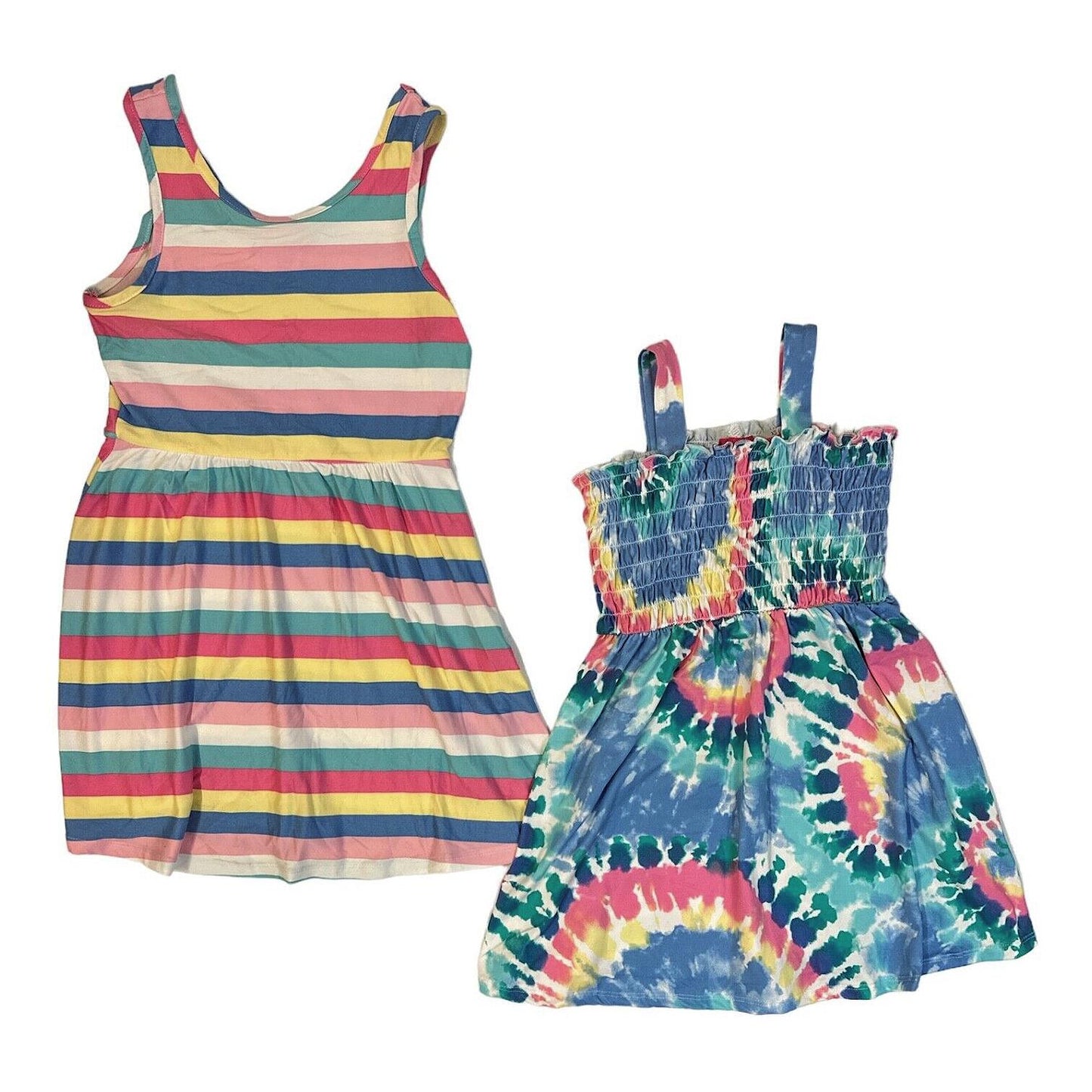 Zunie Girl Girl's 2-Pack Soft Knit Sleeveless Any Occasion Dresses Sundress