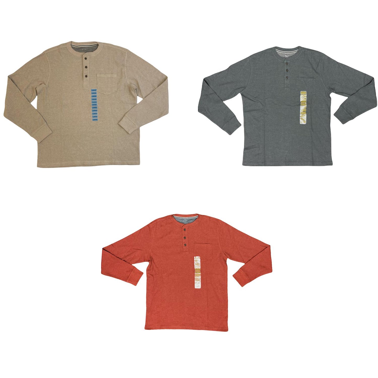 Member's Mark Pocket Waffle Thermal Henley
