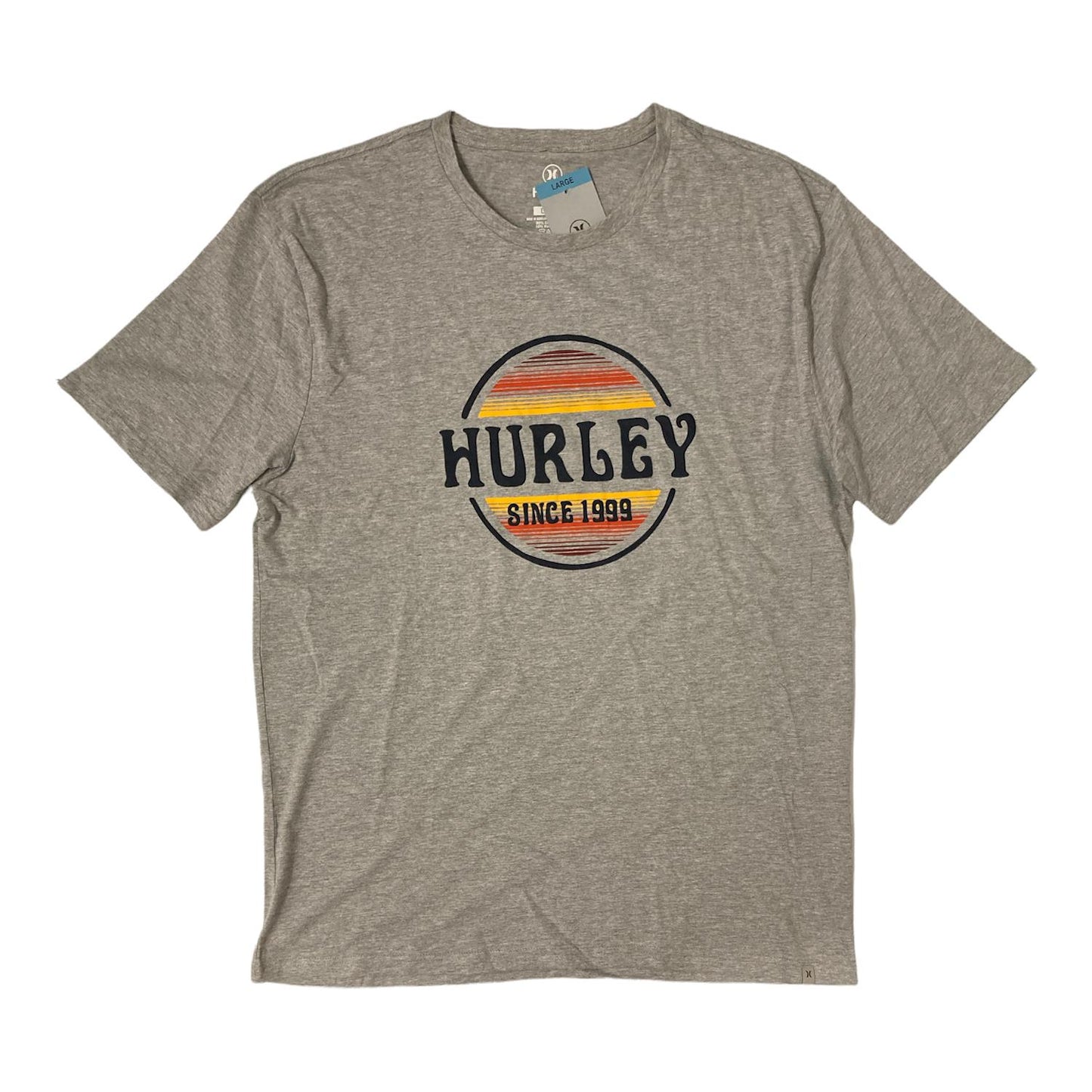 Hurley Men's Short Sleeve Classic Crew Neck Graphic T-Shirt