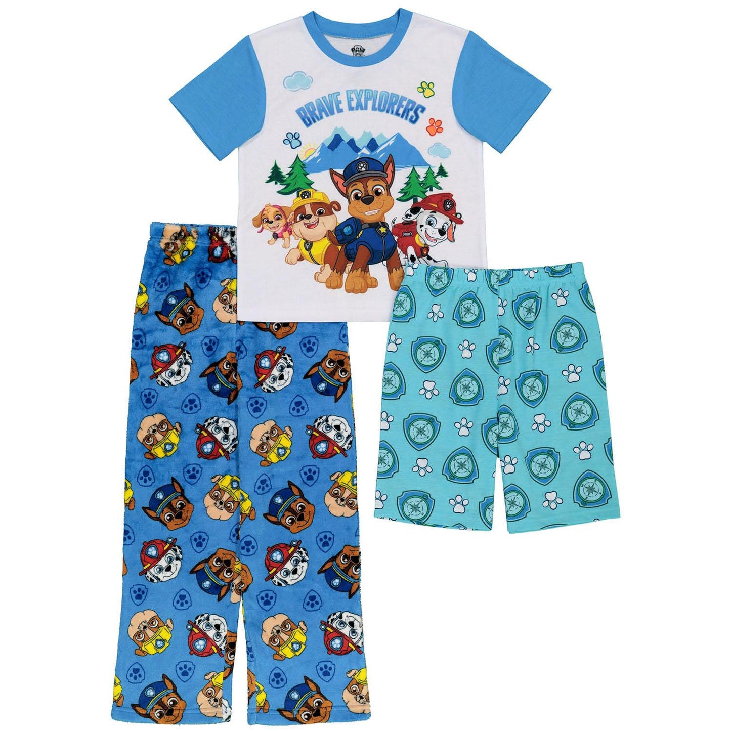 Paw Patrol Unisex Polyester 3 Piece Pajama Set
