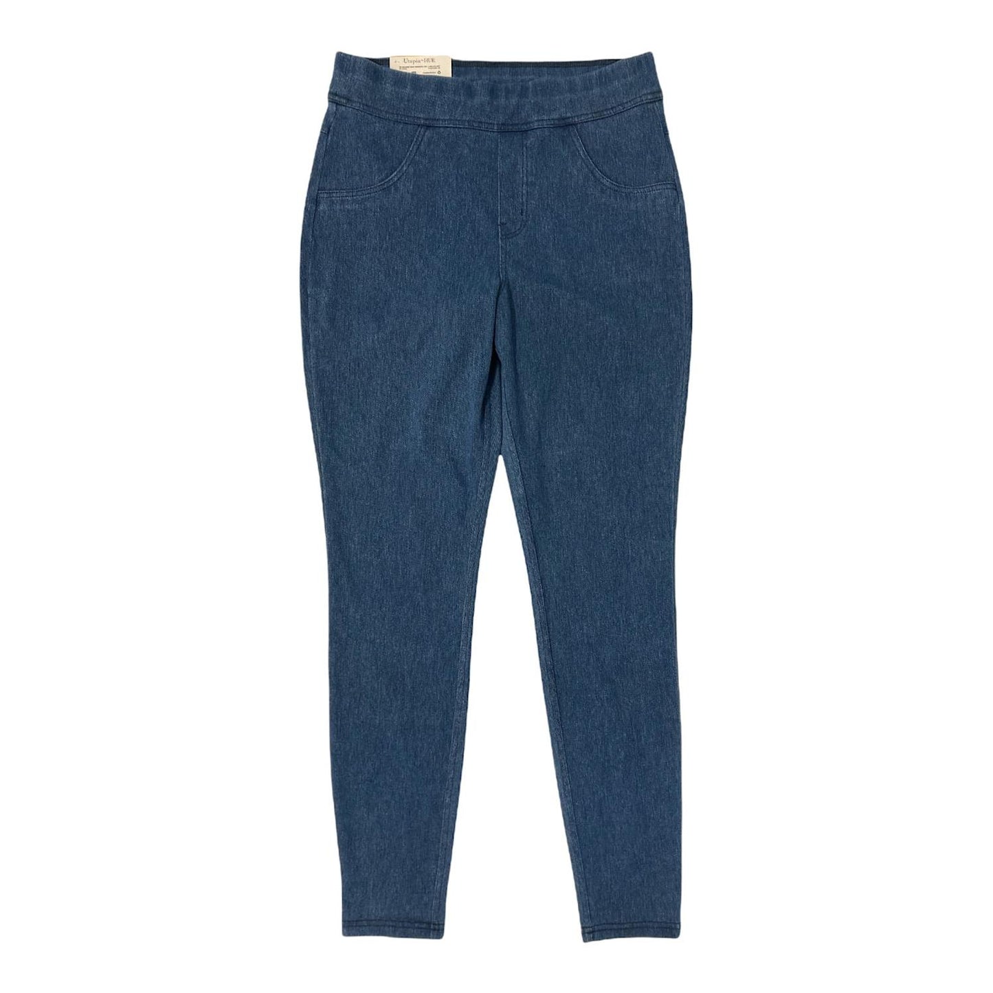 Utopia By Hue Women's Mid-Rise Stretch Slim Fit Pull On Denim Leggings
