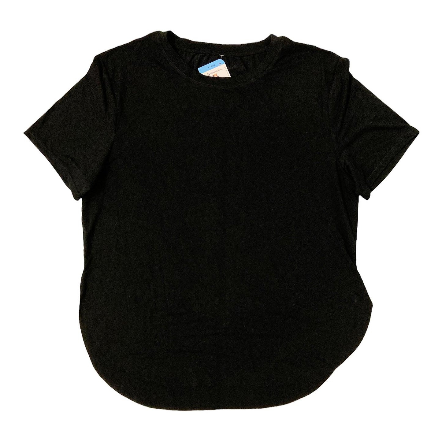 Member's Mark Women's Short Sleeve High Low Rounded Hem T-Shirt