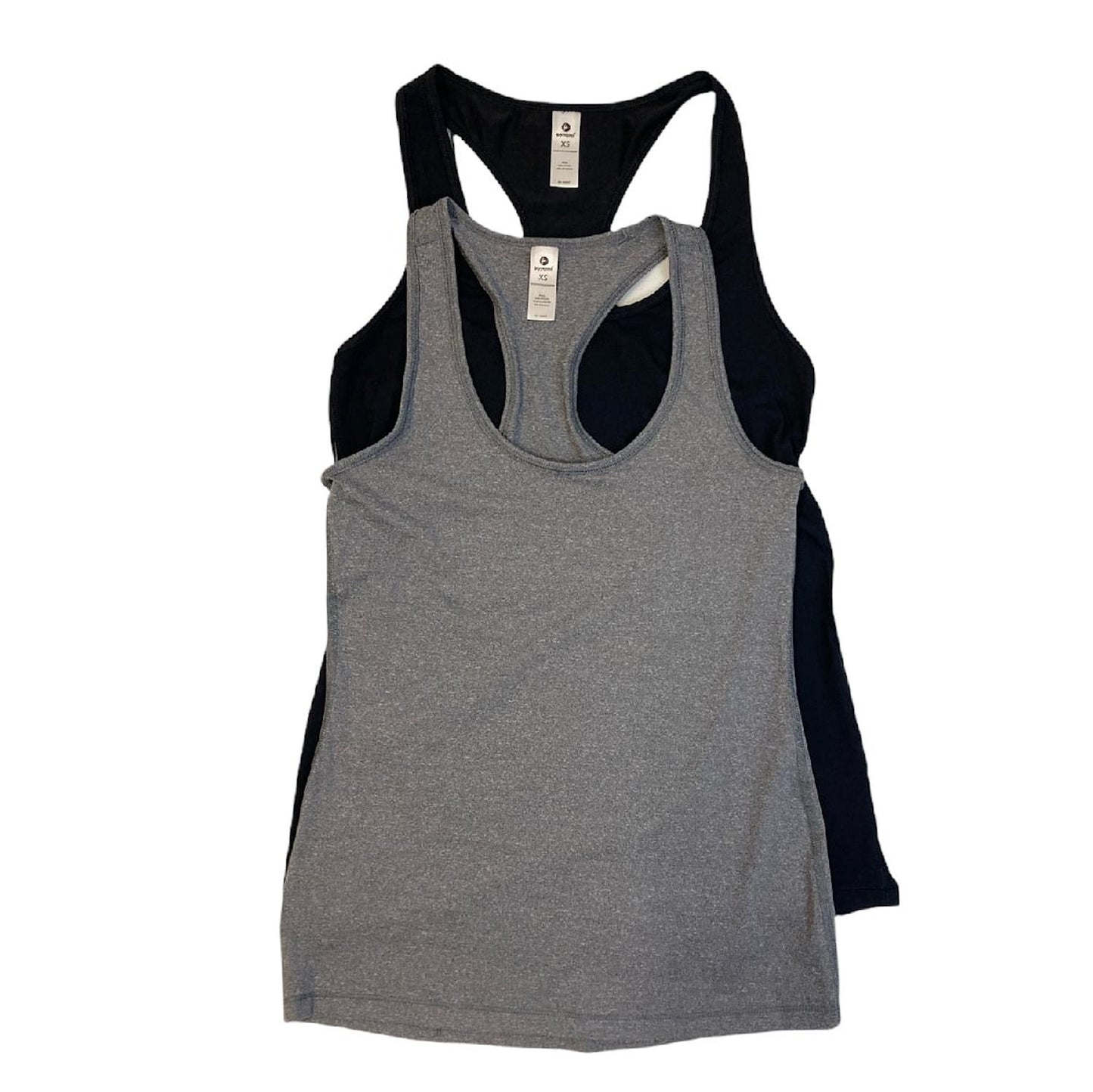 90 Degree Women's Racerback Athletic Moisture Wicking Tank Top Set, 2 Pack