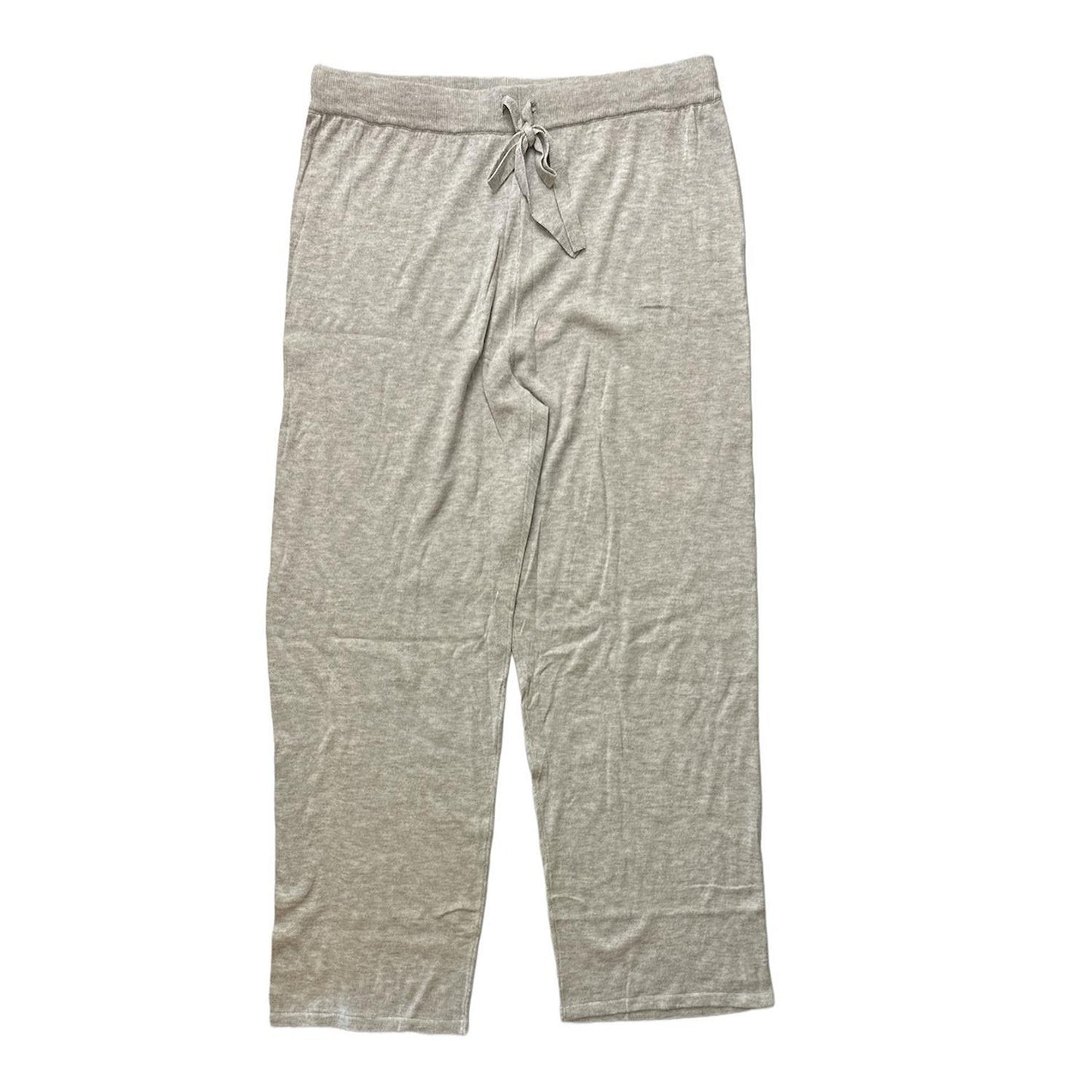 Member's Mark Women's Rib Waistband Cashmere Blend Wide Leg Pant Gray Heather L