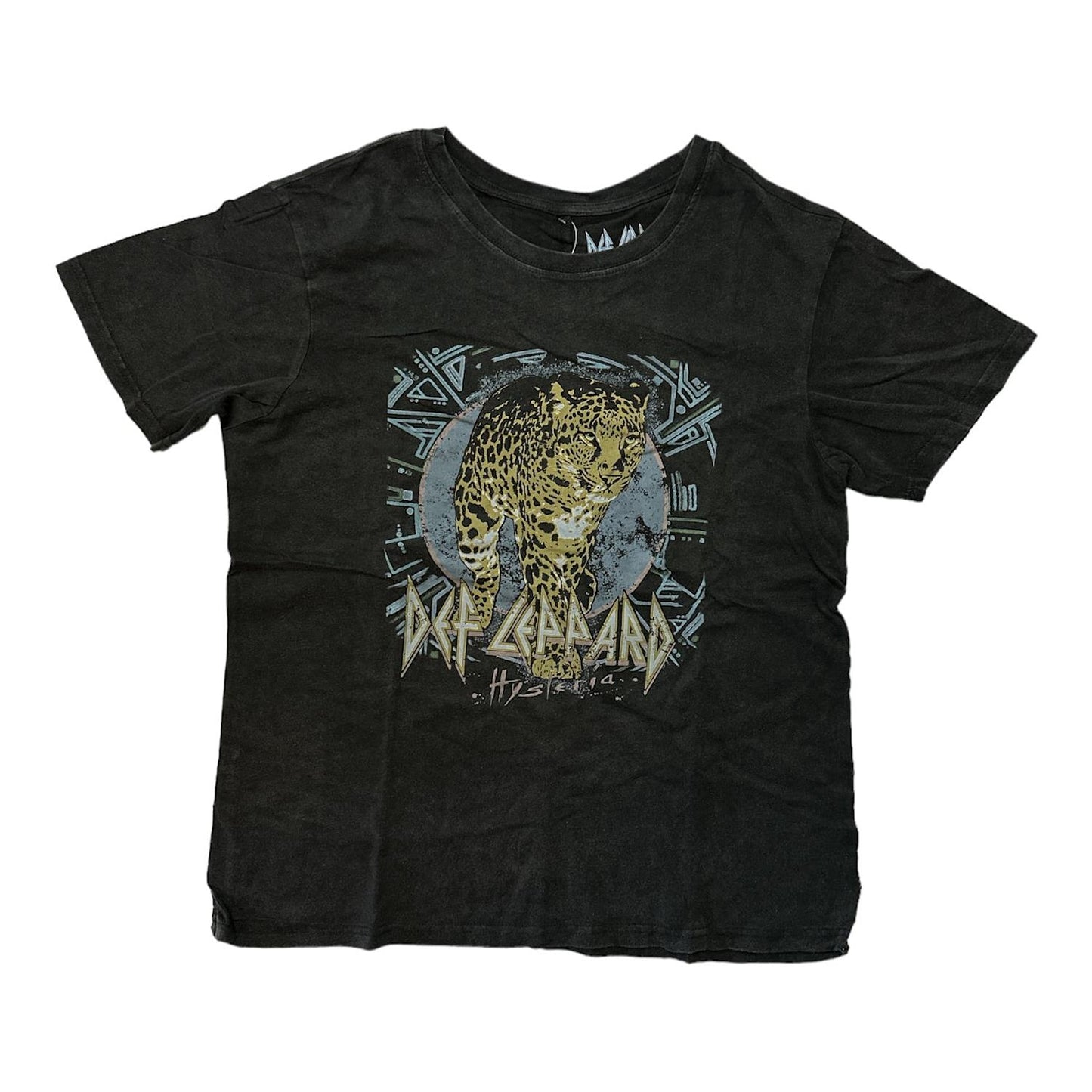 Def Leppard Women's Graphic Band Screen Print Short Sleeve T-Shirt
