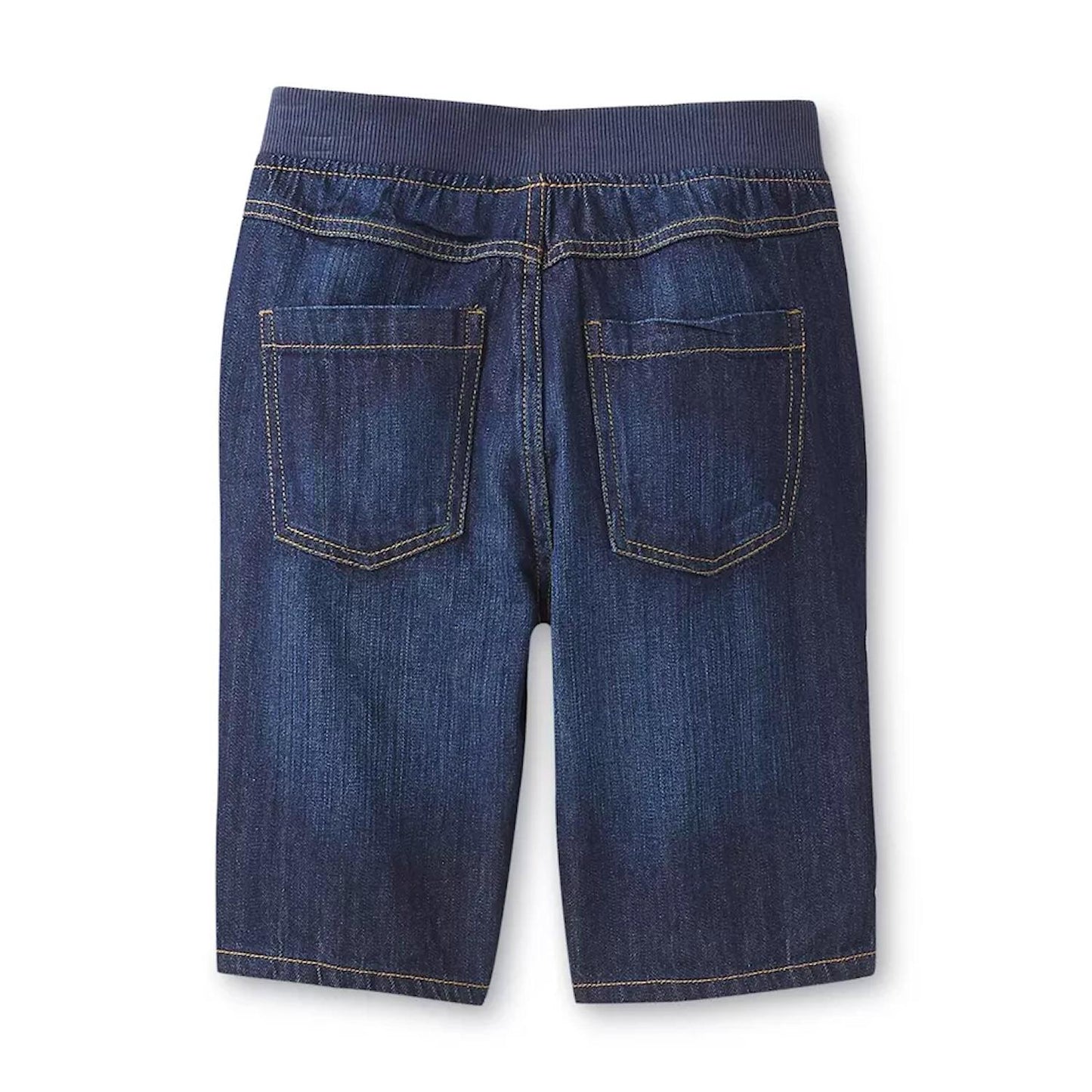 Basic Editions Boys Denim Bermuda Jean Shorts Elastic Waist