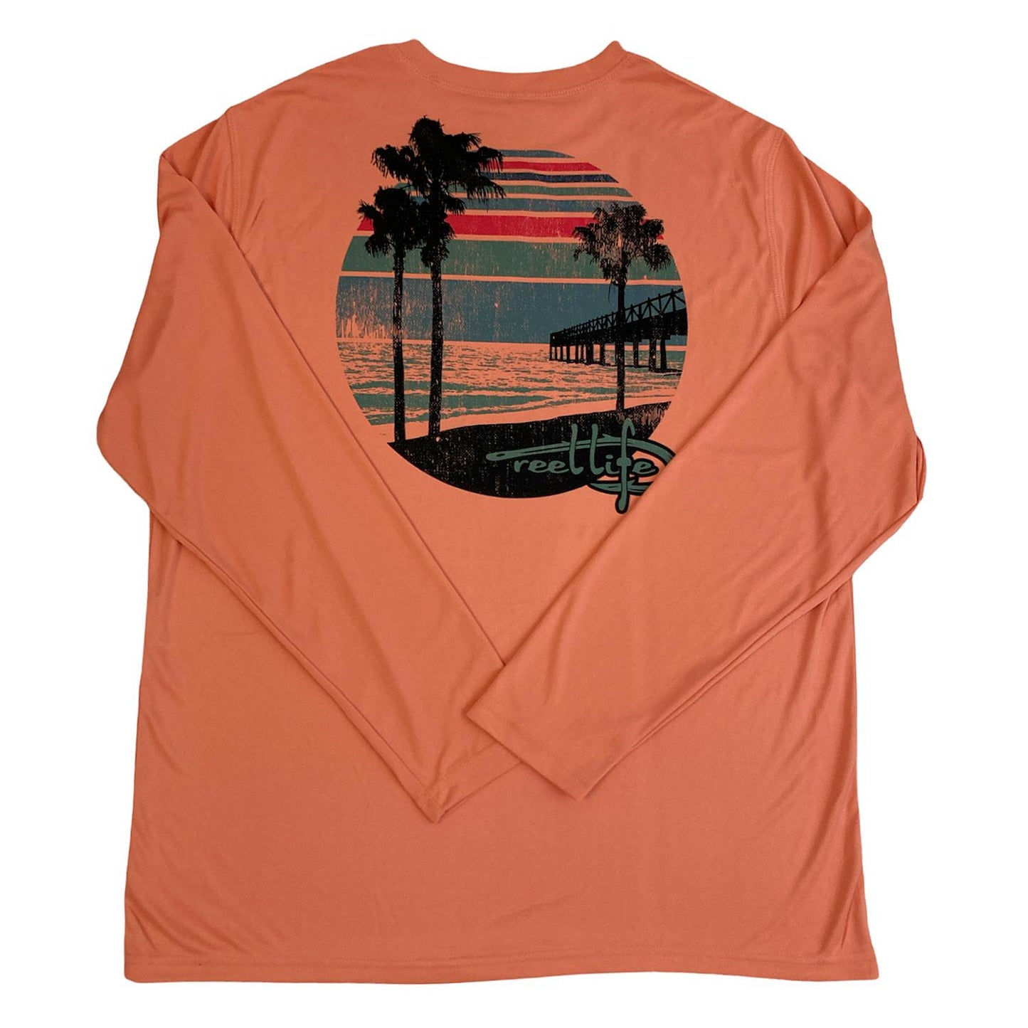 Reel Life Men's Sun Defender Lightweight Long Sleeve UV T-Shirt