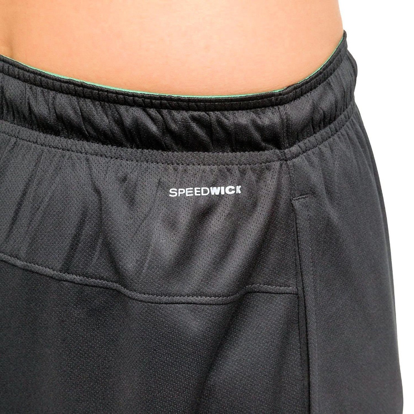 Reebok Men's Active SPEEDWICK Birds Eye Mesh Moisture Wicking Short (Black Dot, S)