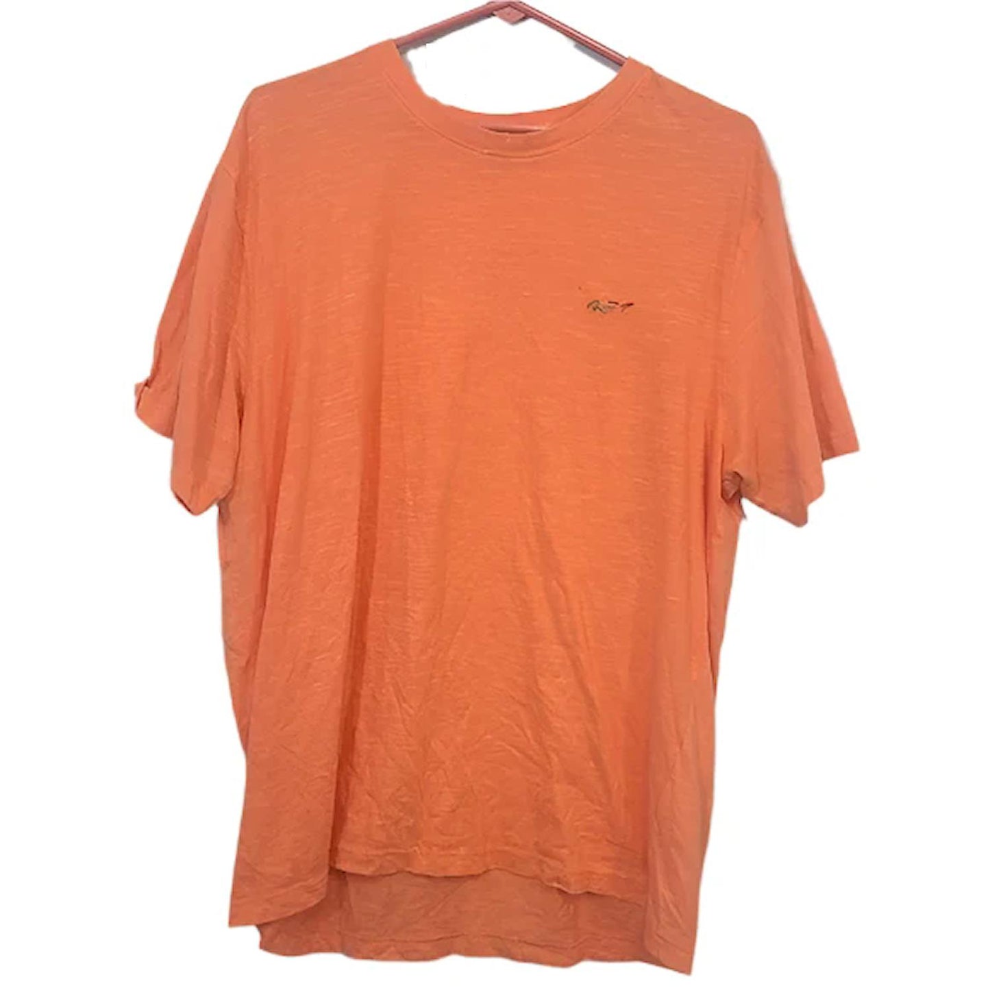 Greg Norman Men's Crew Neck Heathered Short Sleeve T-Shirt Orange XXL