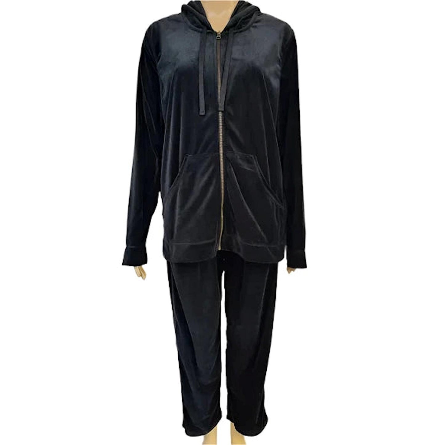 Hue Women's Hoodie and Pants 2pc Velour Loungewear Set