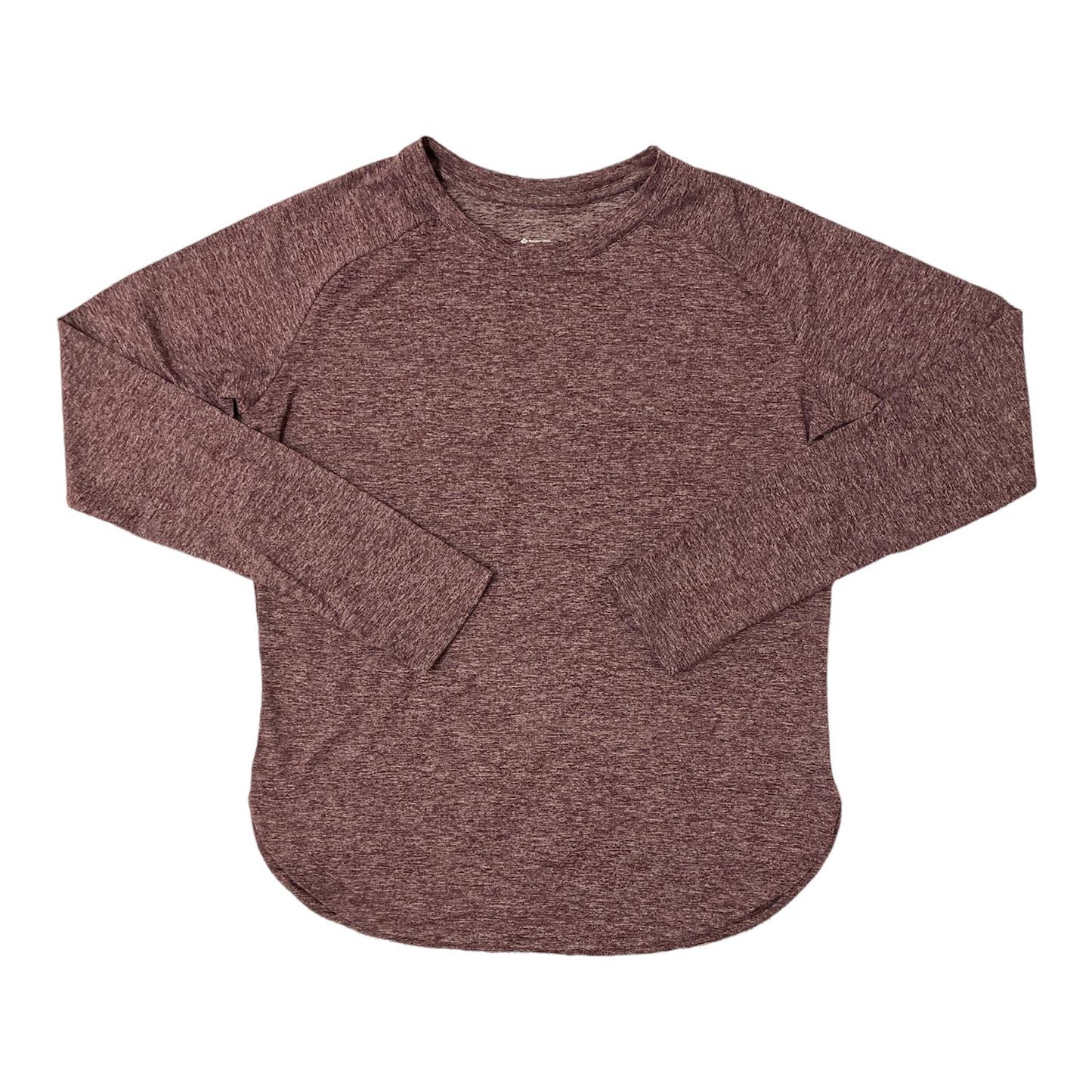 Member's Mark Women's Curved Hem Long Sleeve Soft Heather Top with Thumbholes