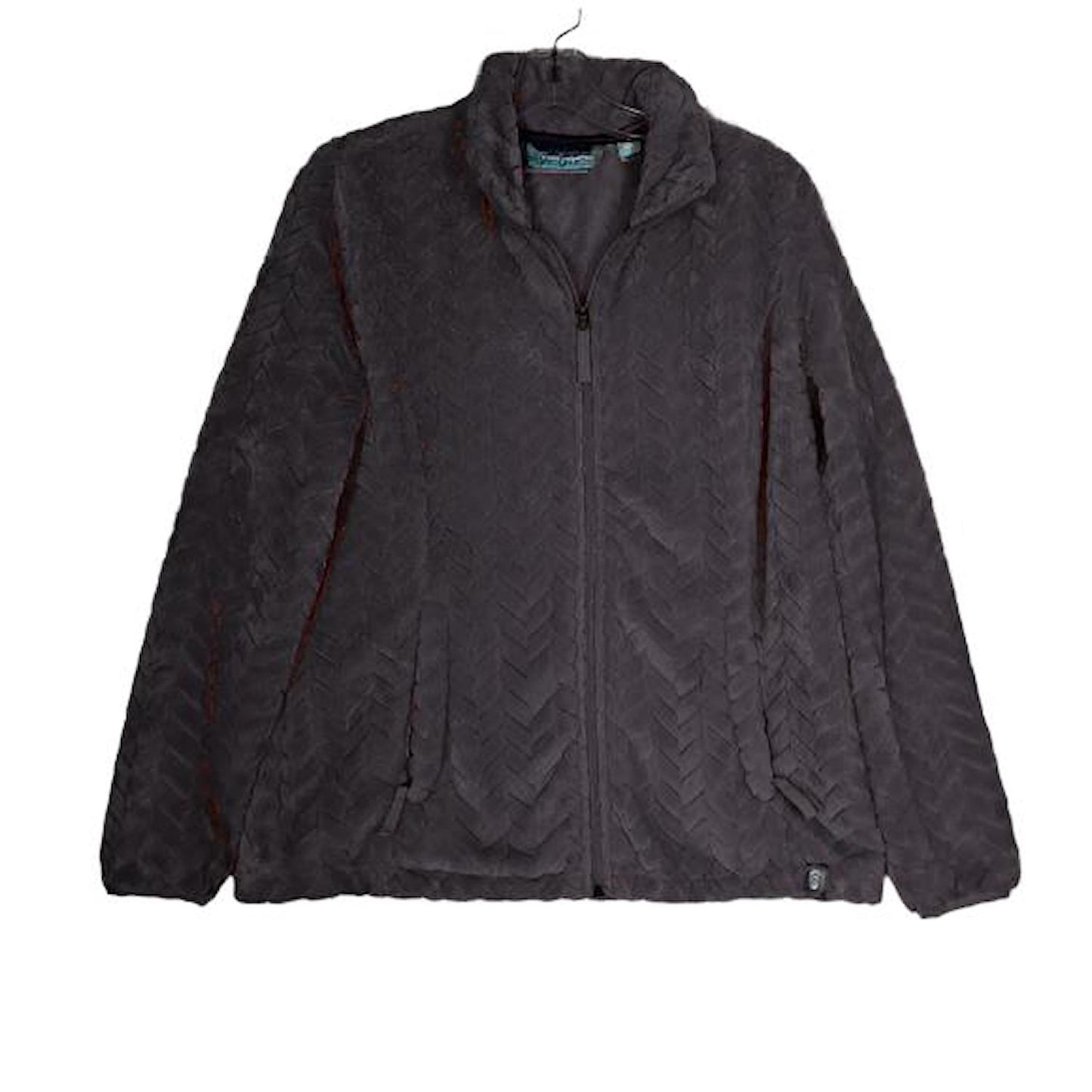 Free Country Women's Chevron Butter Pile Jacket, Grey