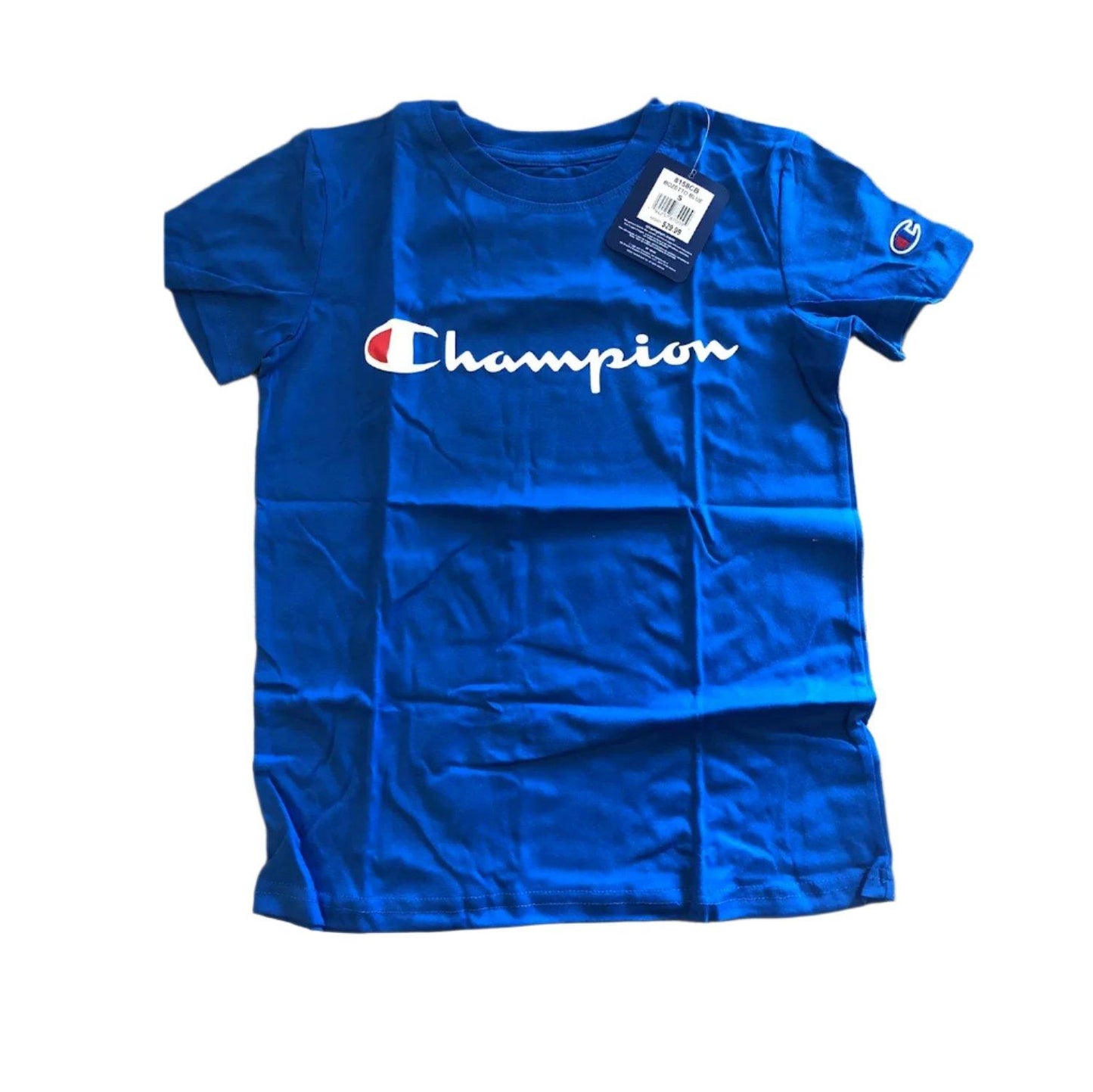 Champion Boys 2-Pack T-Shirts Tees Short Sleeve Logo Red Blue 7/8