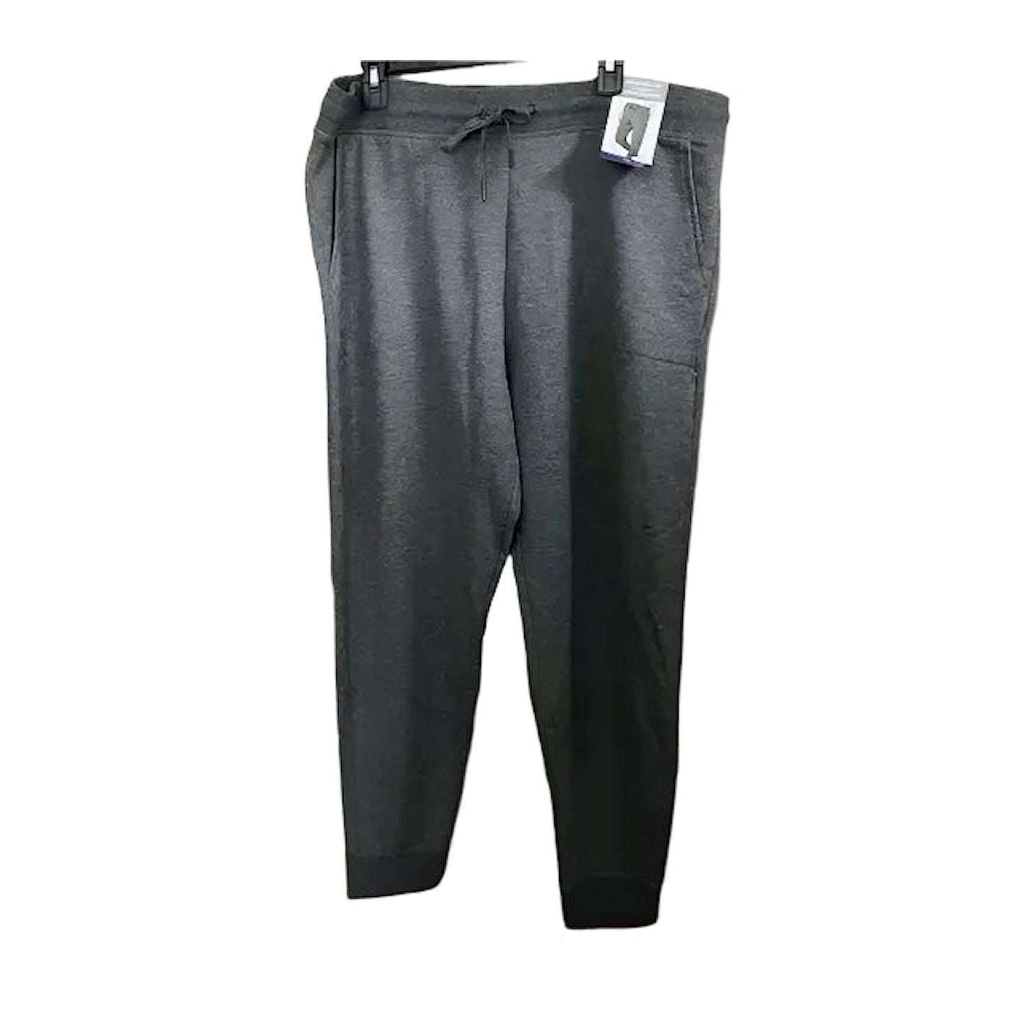 Eddie Bauer Women's Warm & Soft Modal Fleece Lounge Jogger With Pockets (Heather Smoke, XXL)