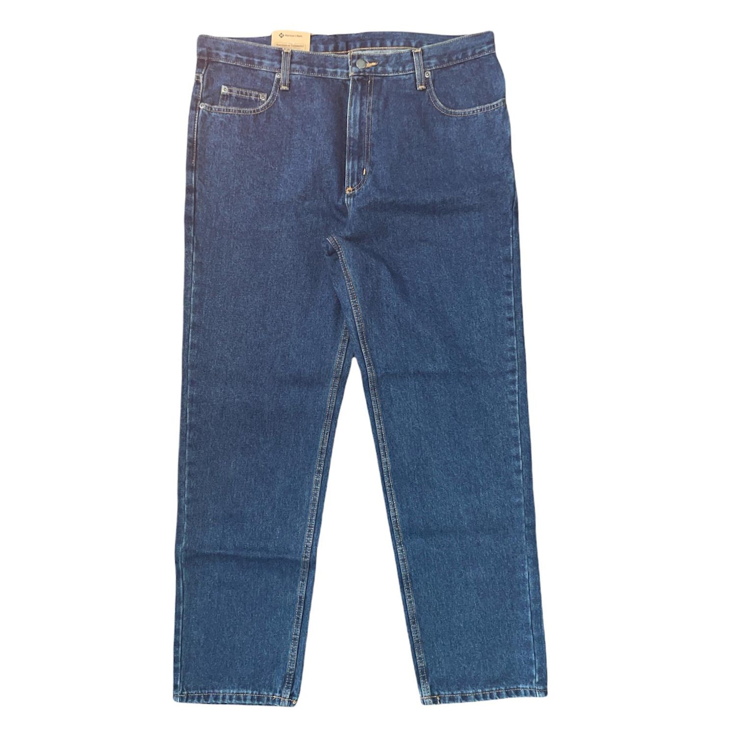 Member's Mark Men's Heavy Weight Denim Relaxed Fit 5-Pocket Jeans Medium Wash