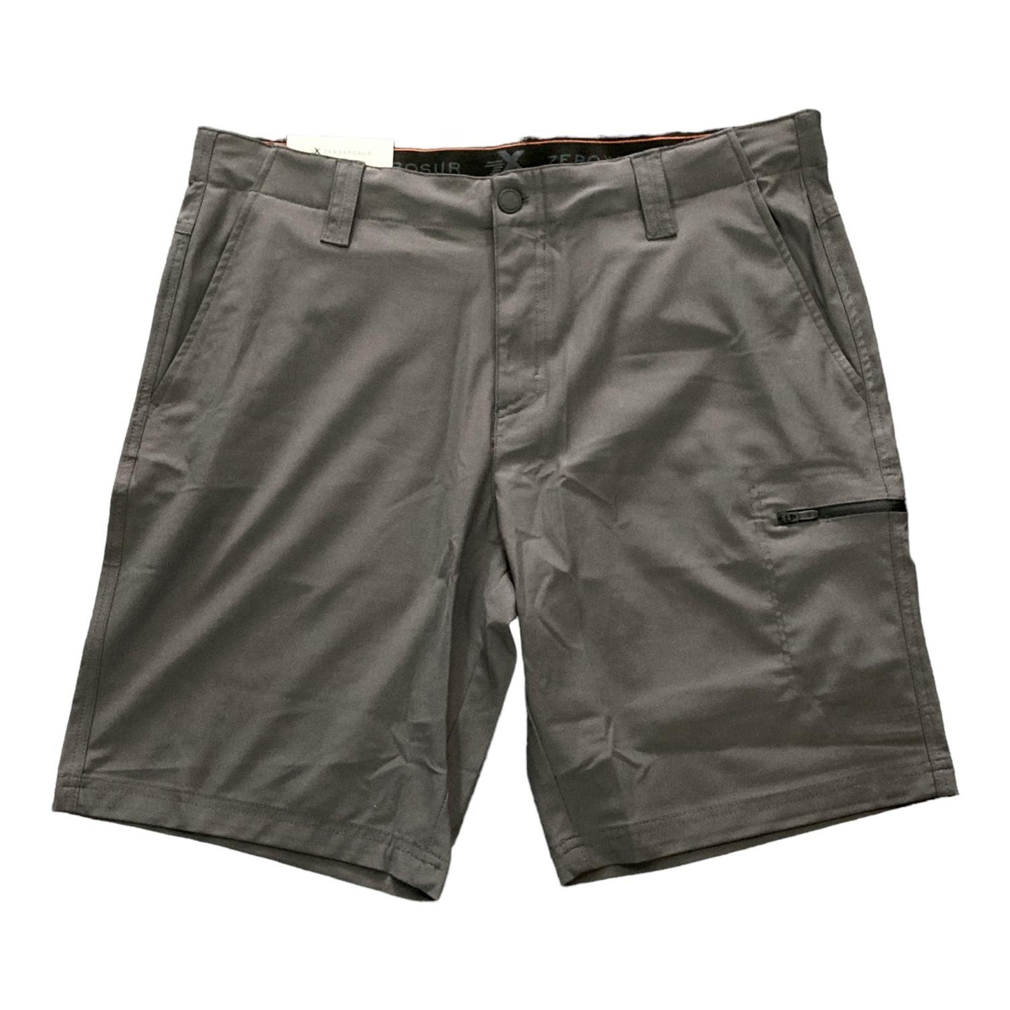 ZeroXposur Men's 4-Way Stretch Lightweight Travel Shorts w/ Utility Zip Pocket
