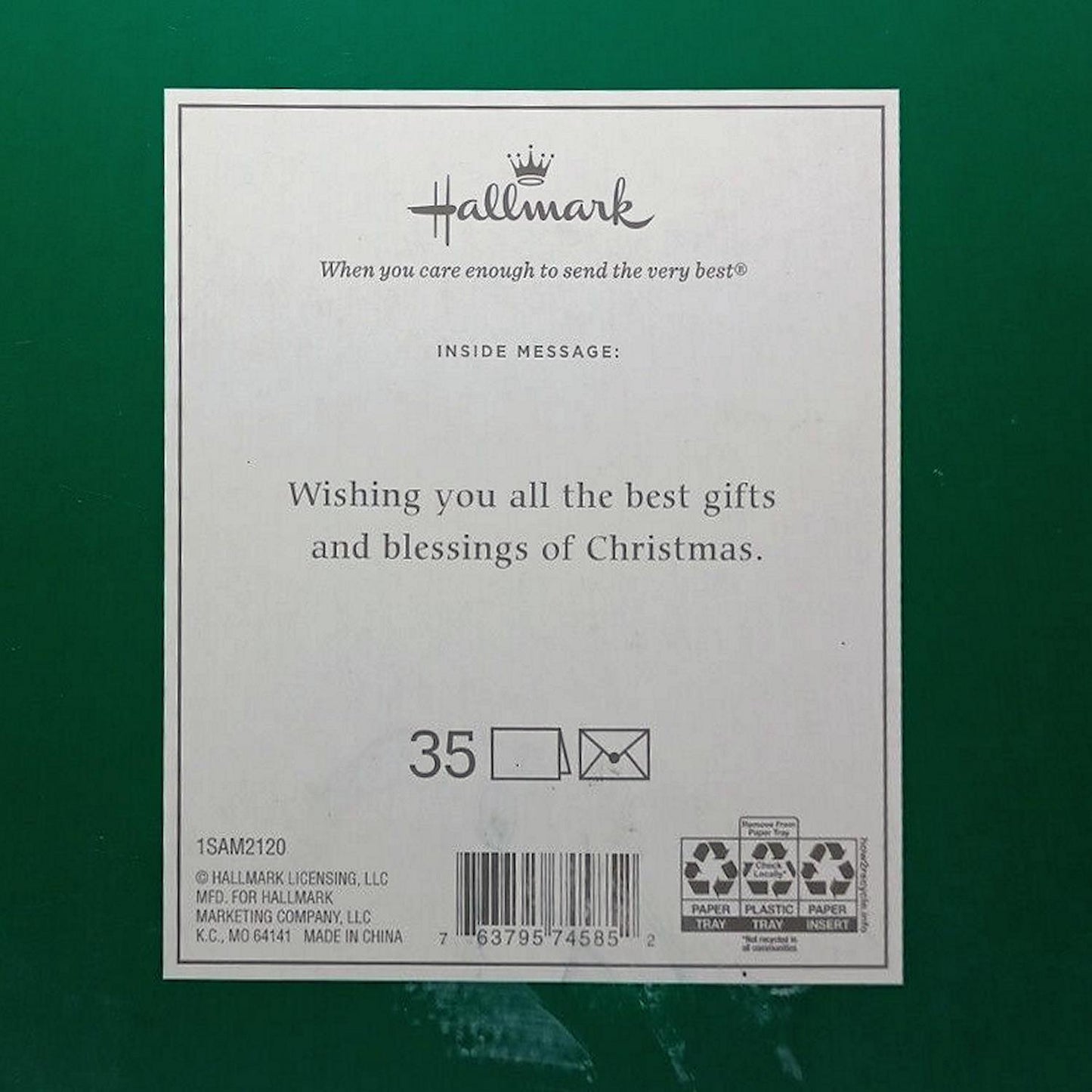Hallmark Boxed Deluxe Christmas Cards the Three Wise Men 35 Cards, Designed Self-Sealing Envelopes and Seals