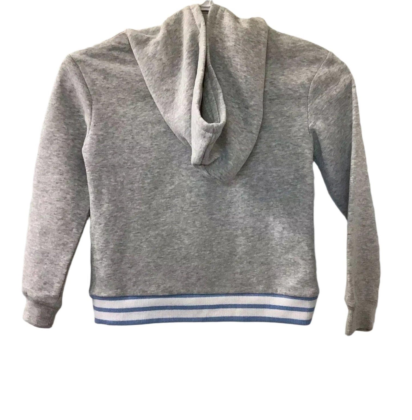 Levi's Girls' High Rise Pullover Hoodie Lightweight Fleece Crossover Hem Gray S