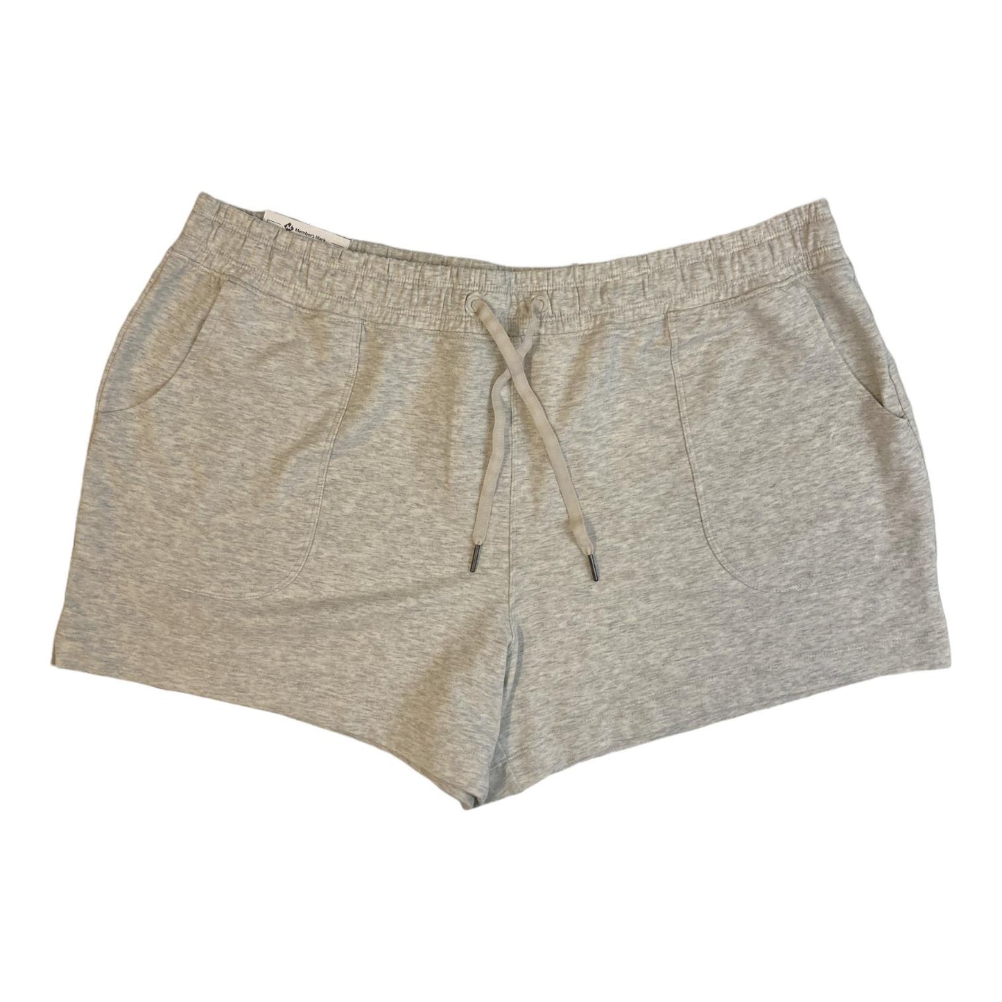 Member's Mark Women's French Terry Shorts, Platinum Silver, Large