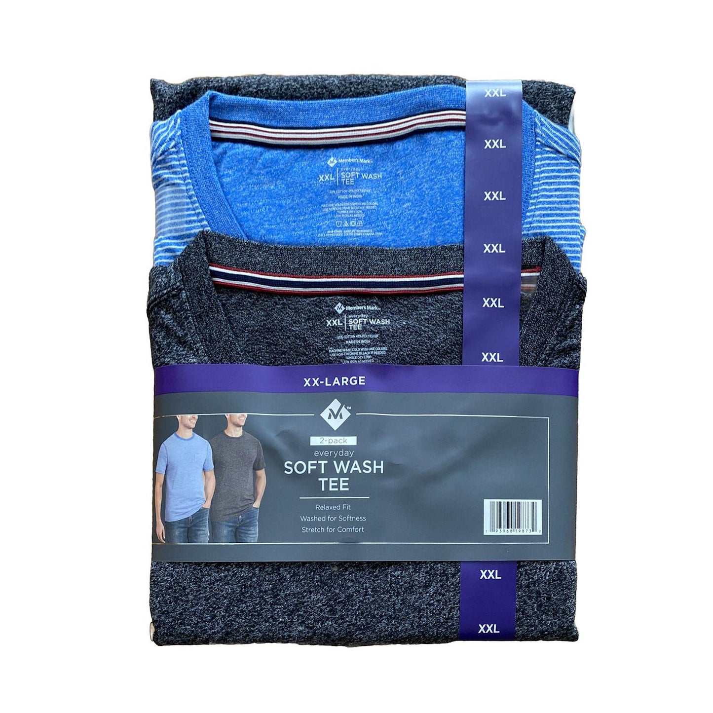 Member's Mark Men's 2-Pack Everyday Soft Wash Tees