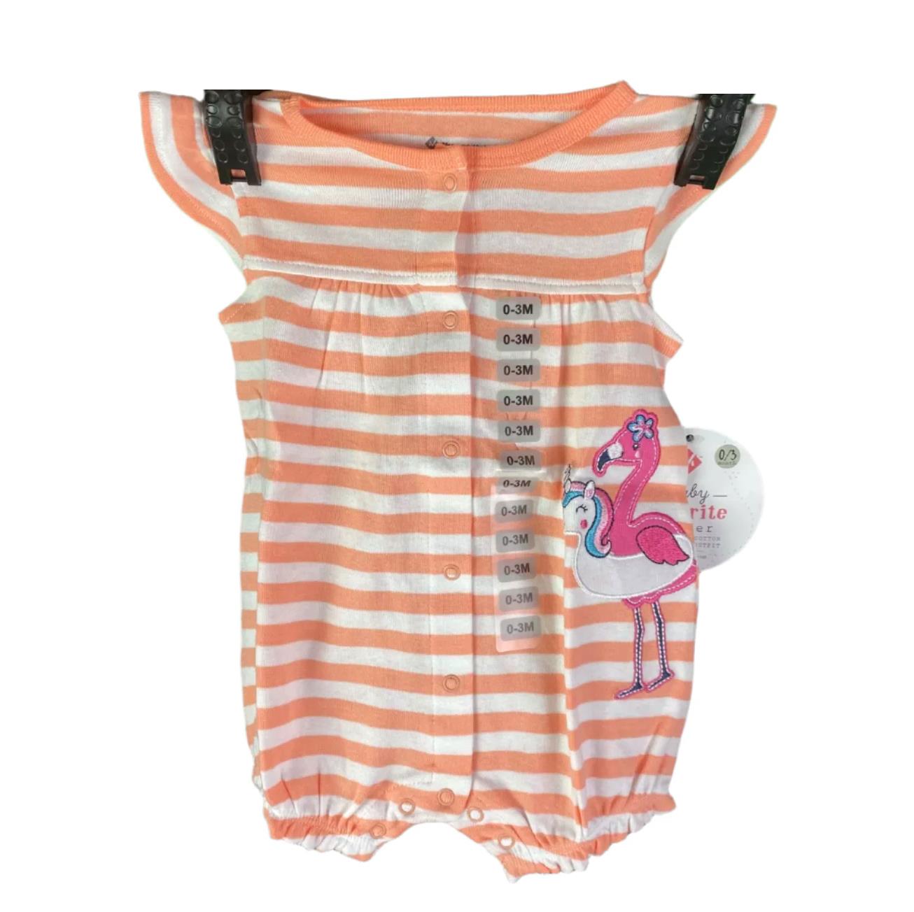 Member's Mark Baby Girl Super Soft Cotton Baby Favorite Romper