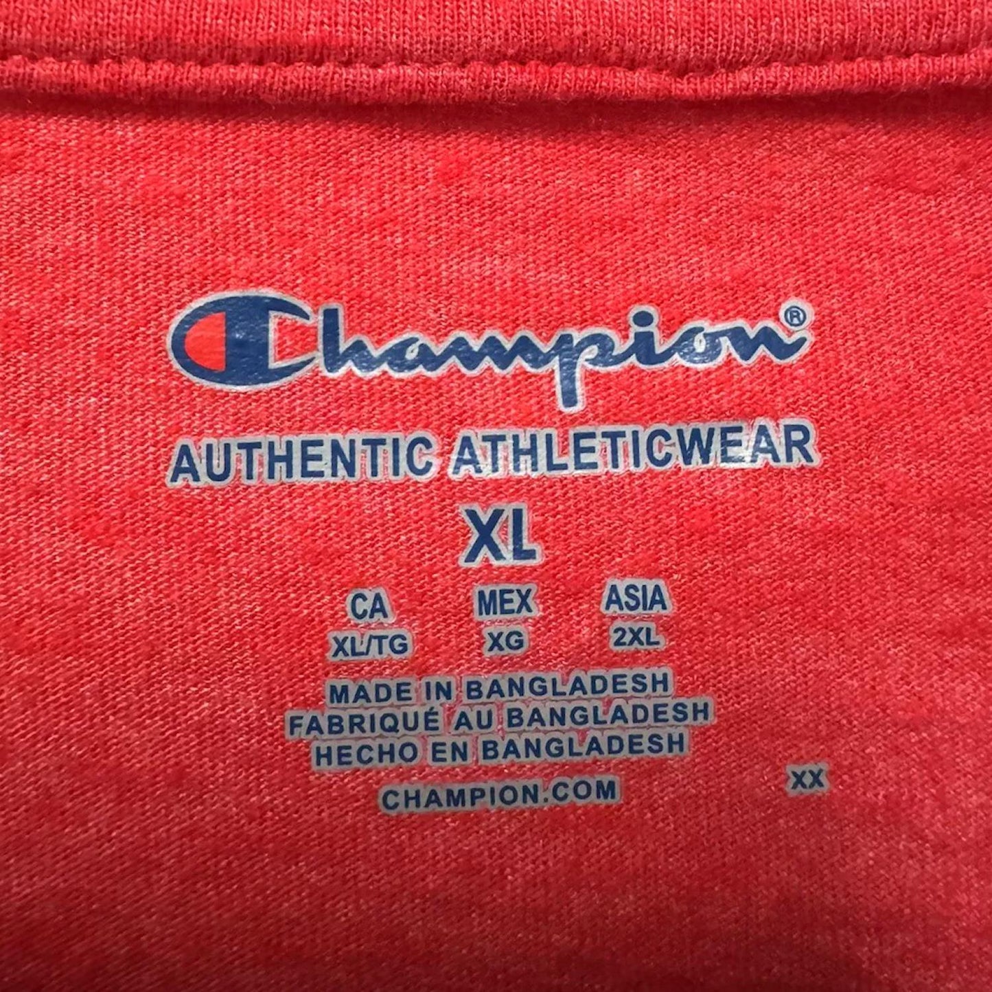 Champion Georgia Bulldogs Men’s T-Shirt Size XL - Front & Back Graphic Red XL