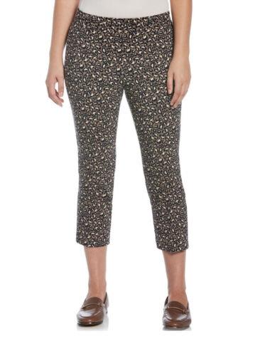 Rafaella Women's Pull-On Split Seam Waistband Stretch Comfort Capri