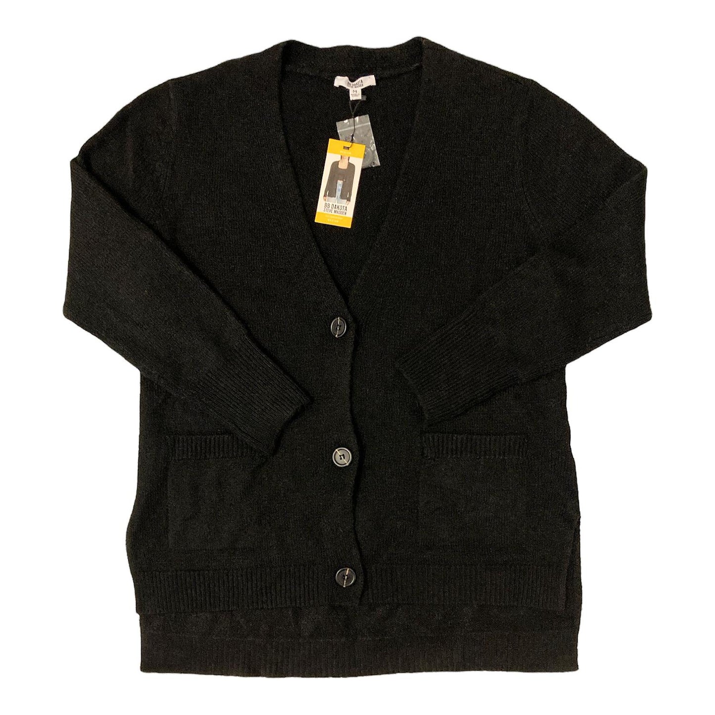 BB Dakota By Steve Madden Women's Long Sleeve 3 Button Cardigan