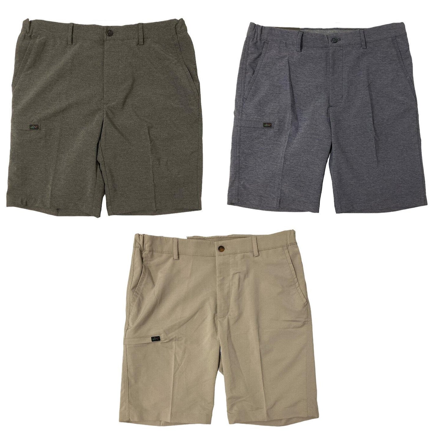 Greg Norman Men's Comfort Stretch Comfort Waistband Performance Golf Shorts