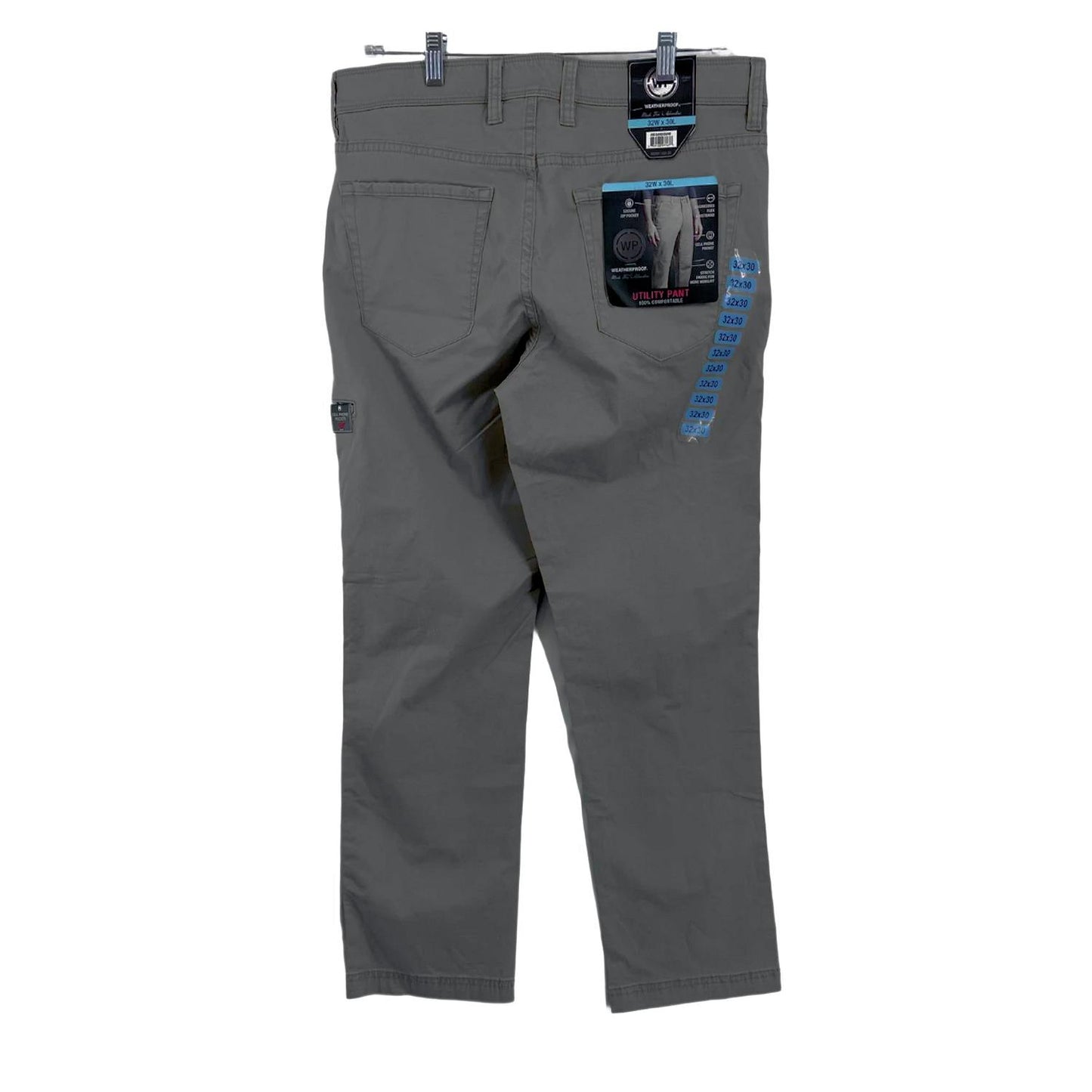 Weatherproof Men's Flex Waist Stretch 6-Pocket Utility Pants