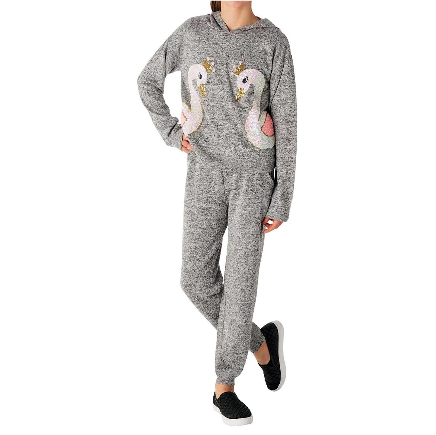 Member's Mark Girl's Favorite Cozy Sequin Hacci Set