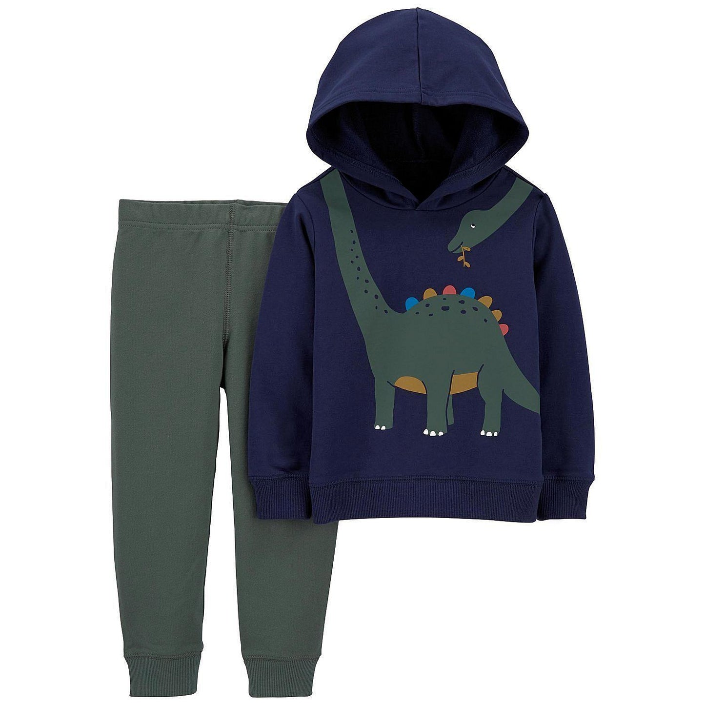 Carter's Boy's Fun & Cute Dinosaur Hoodie & Jogger Set 12M