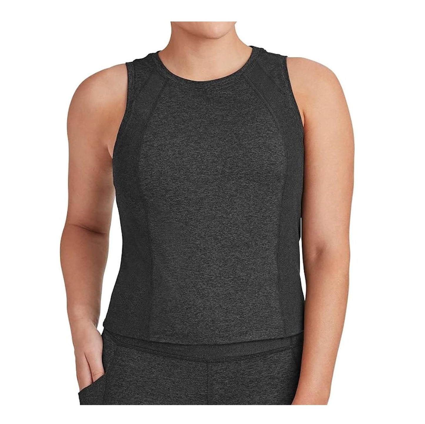 Member's Mark Women's Semi-Fitted Soft Rib Cropped Tank Top