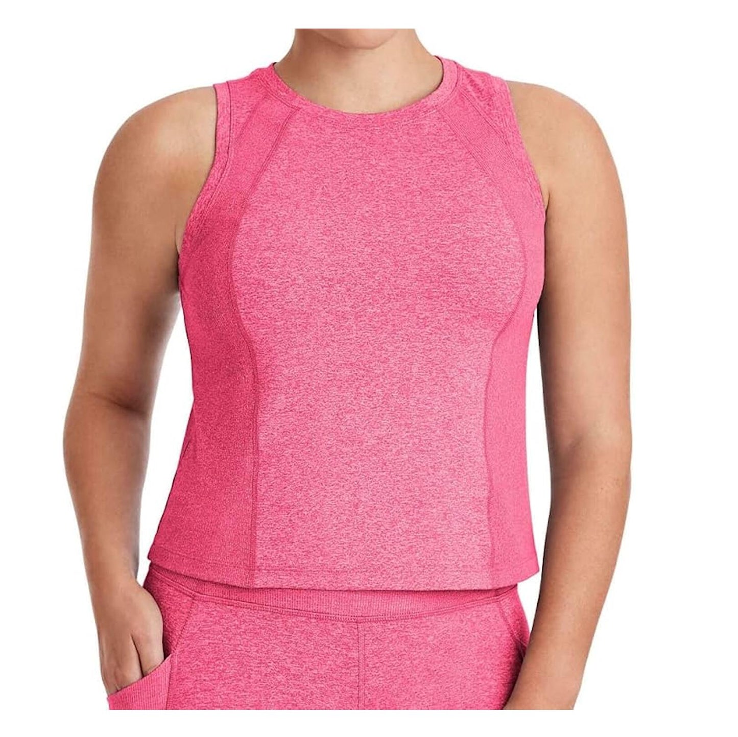 Member's Mark Women's Semi-Fitted Soft Rib Cropped Tank Top